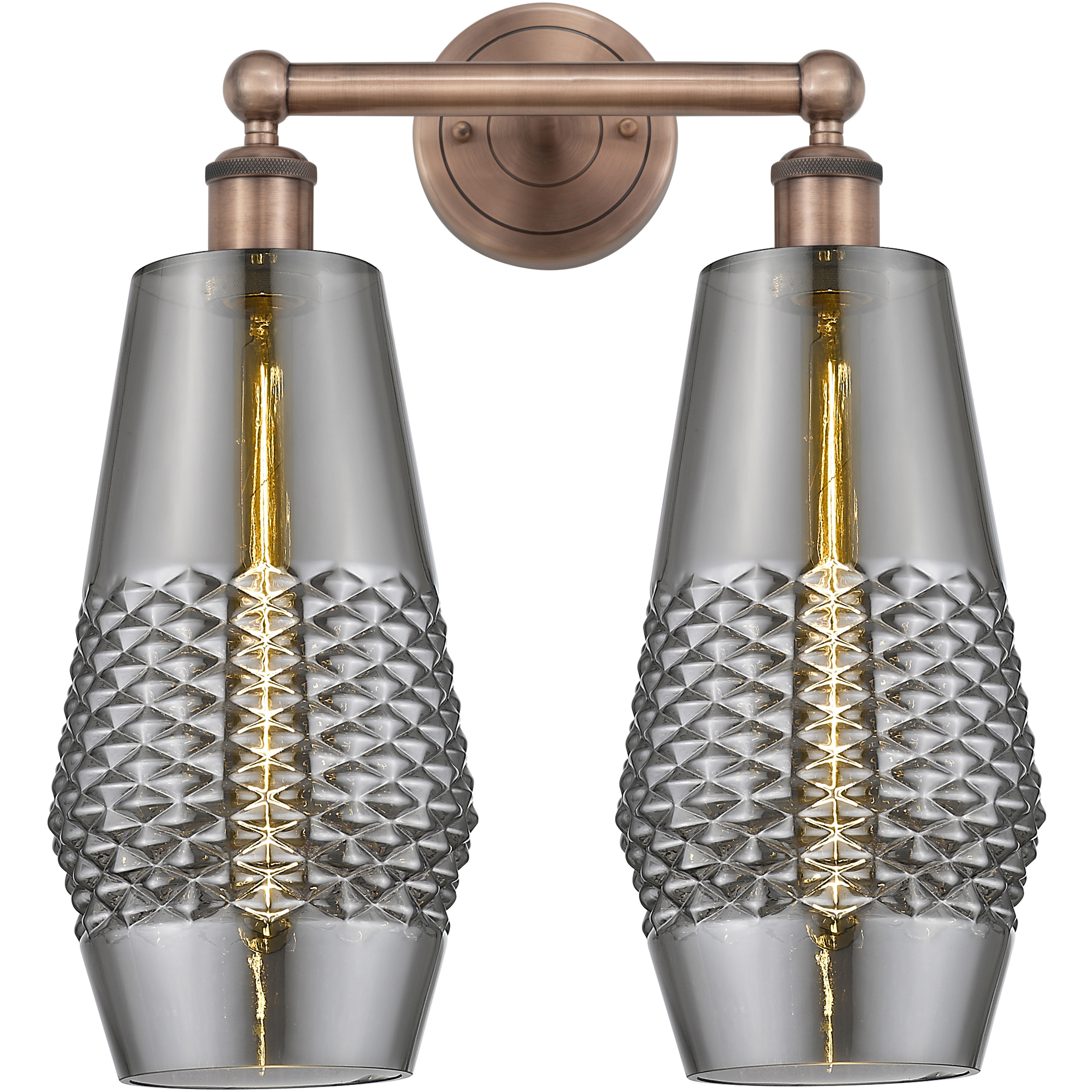 Windham 2 Light 16 inch Antique Copper Bath Vanity Light Wall Light