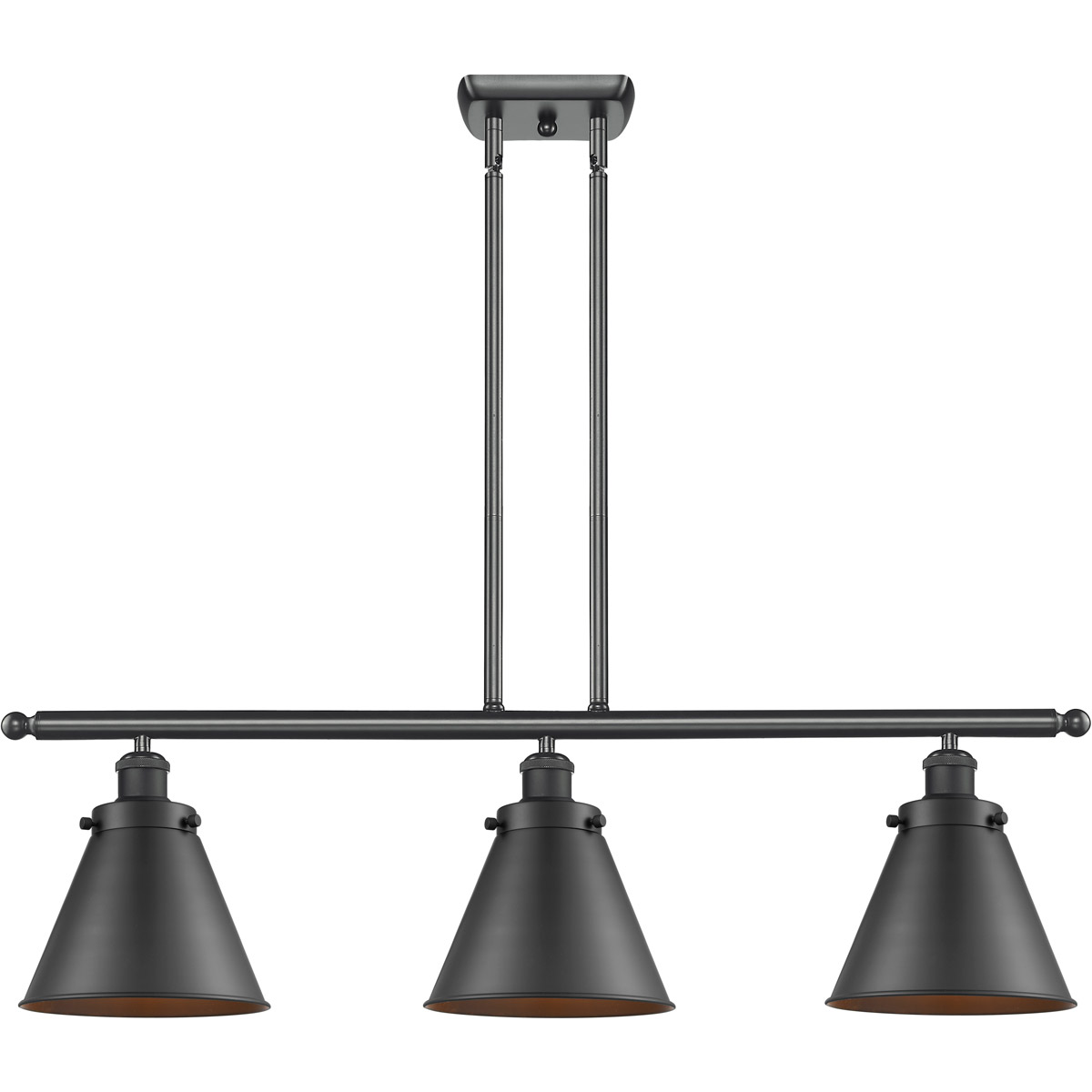 Ballston Appalachian LED 36 inch Matte Black Island Light Ceiling Light, Ballston