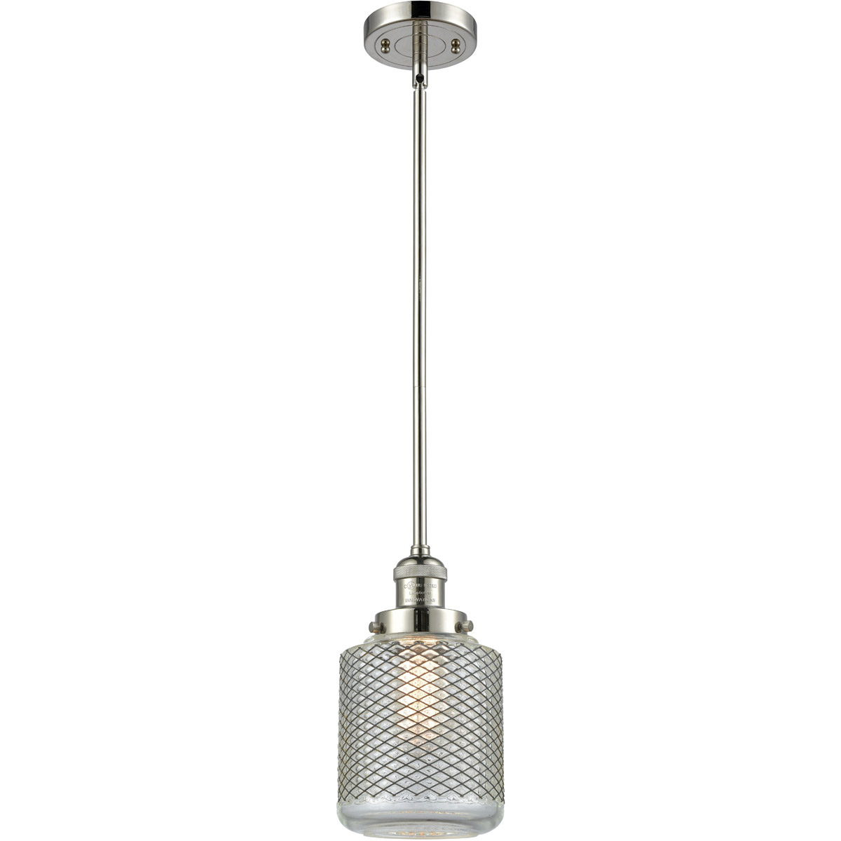 Franklin Restoration Stanton 1 Light 6 inch Polished Nickel Mini Pendant Ceiling Light, Franklin Restoration