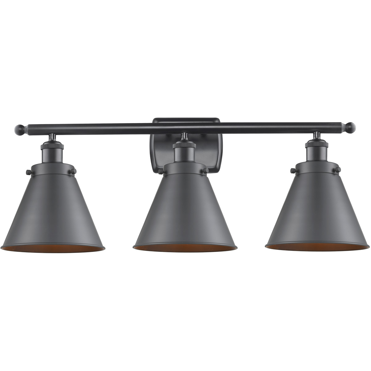 Ballston Appalachian 3 Light 26 inch Black Antique Brass Bath Vanity Light Wall Light
