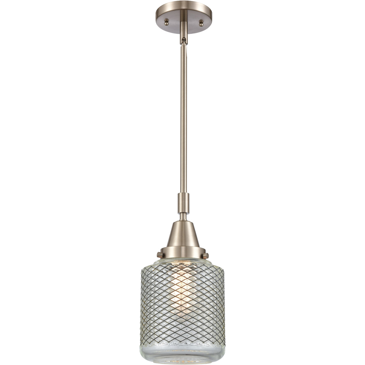 Franklin Restoration Stanton 1 Light 6 inch Brushed Satin Nickel Mini Pendant Ceiling Light