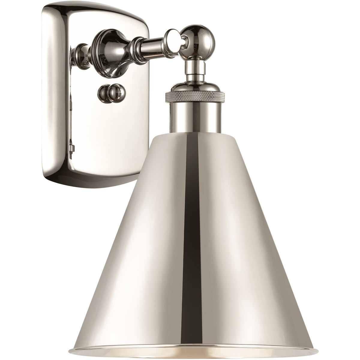 Ballston Cone LED 8 inch Polished Nickel Sconce Wall Light