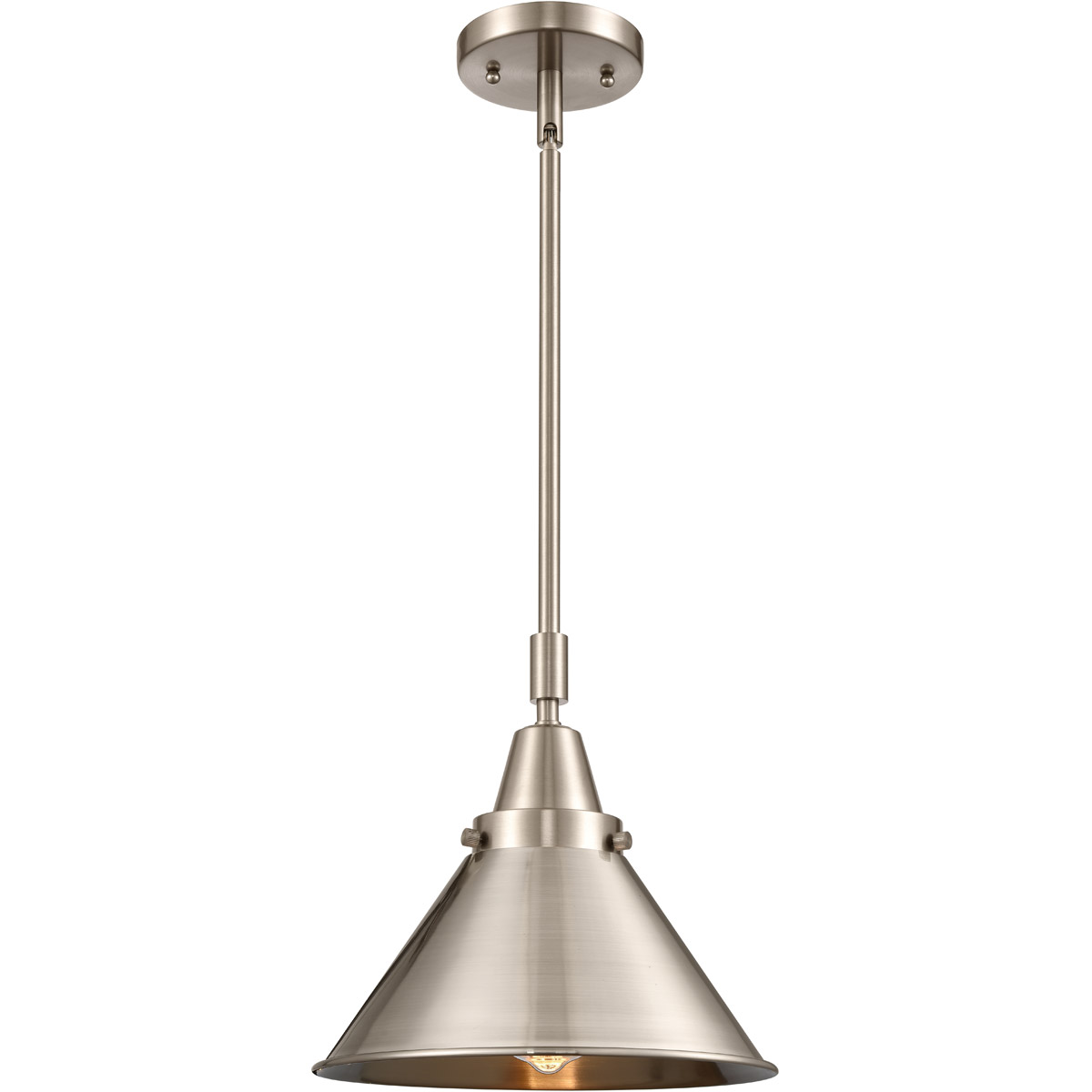 Franklin Restoration Briarcliff 1 Light 10 inch Brushed Satin Nickel Mini Pendant Ceiling Light