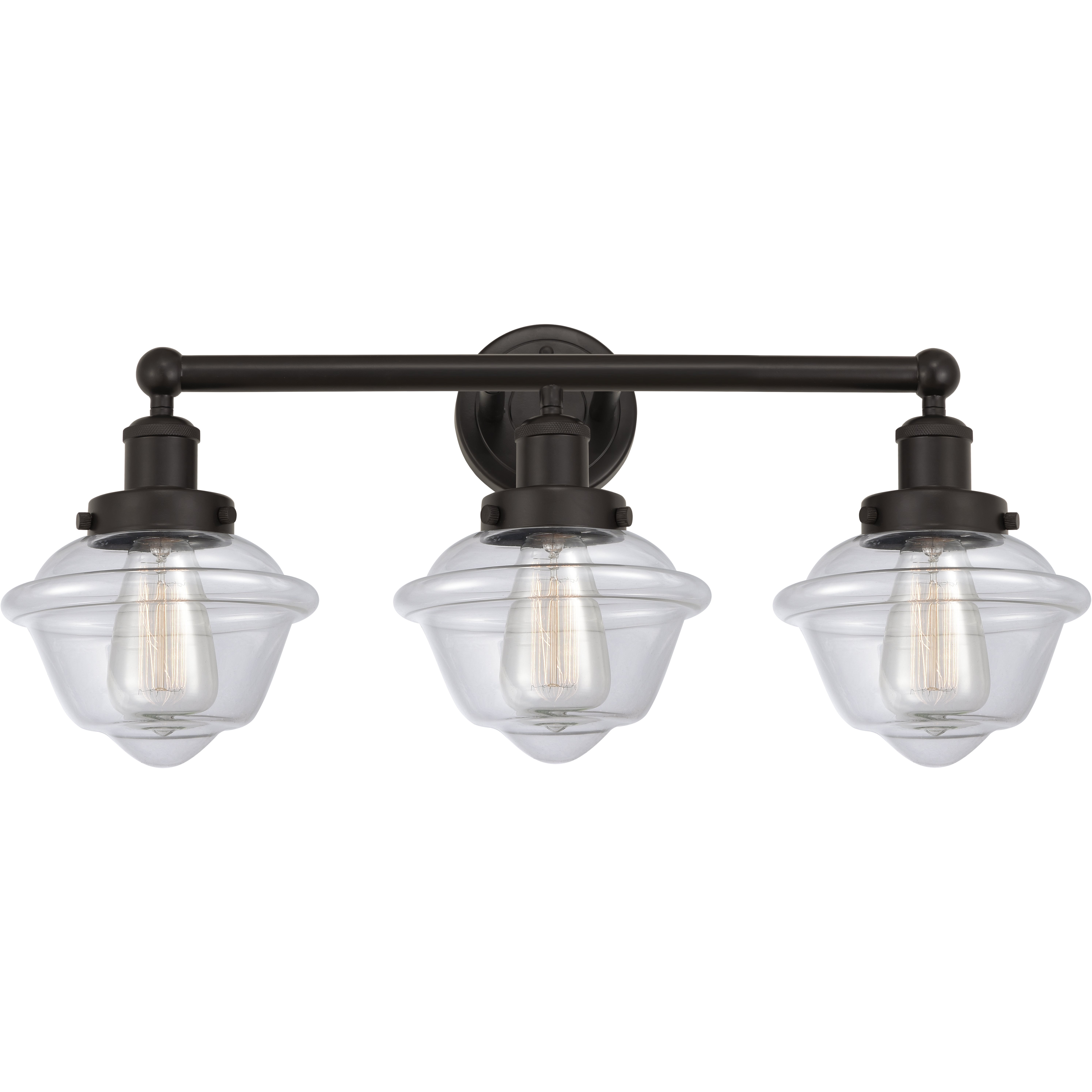 Oxford 3 Light 24.5 inch Oil Rubbed Bronze Bath Vanity Light Wall Light