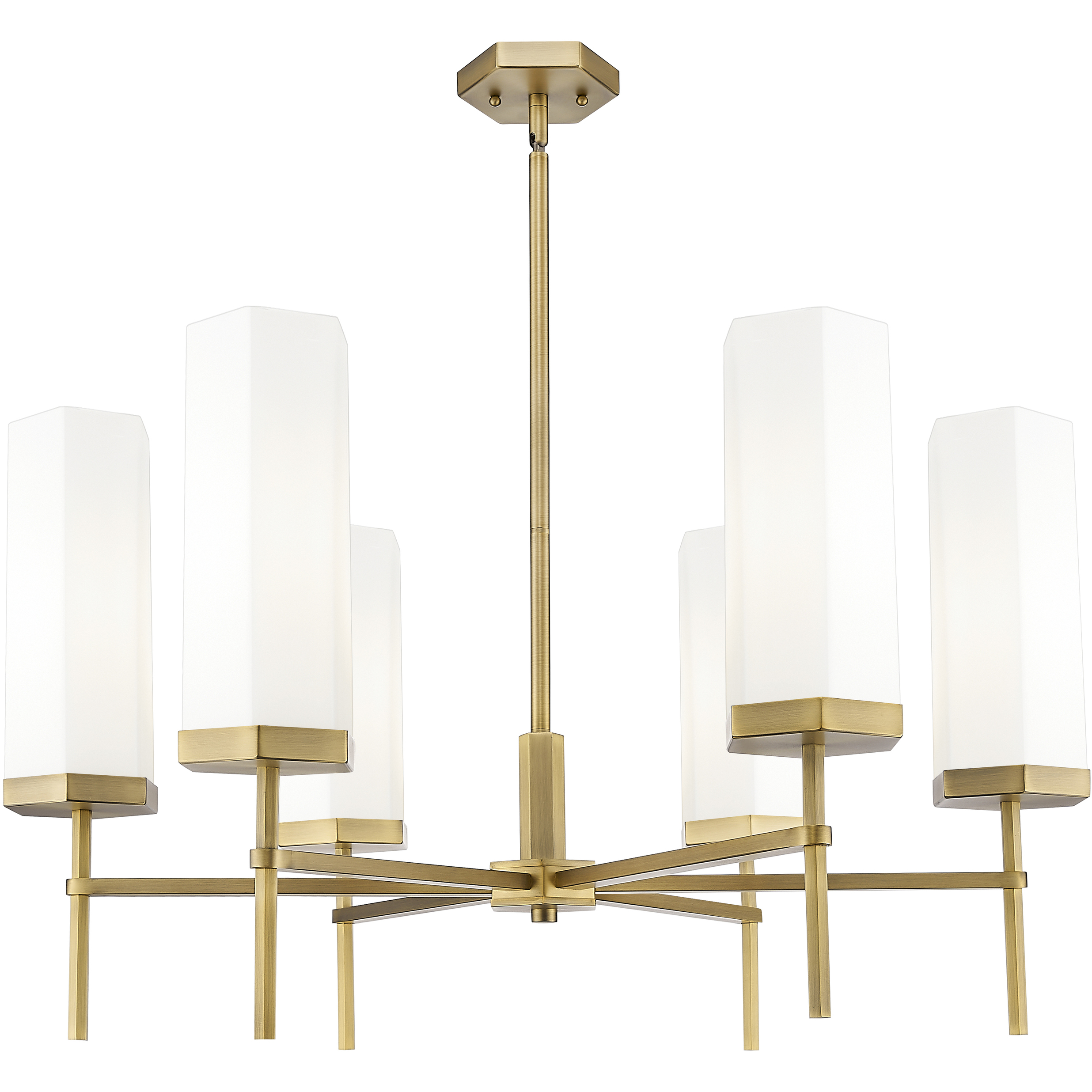 Blakeley 6 Light 32 inch Brushed Brass Chandelier Ceiling Light