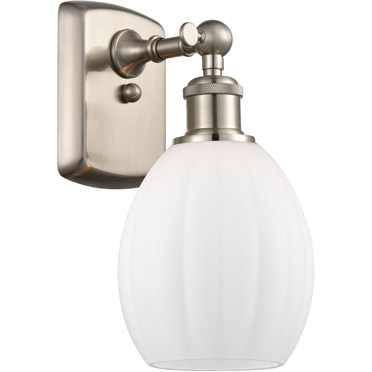 Ballston Eaton 1 Light 6 inch Brushed Satin Nickel Sconce Wall Light, Ballston