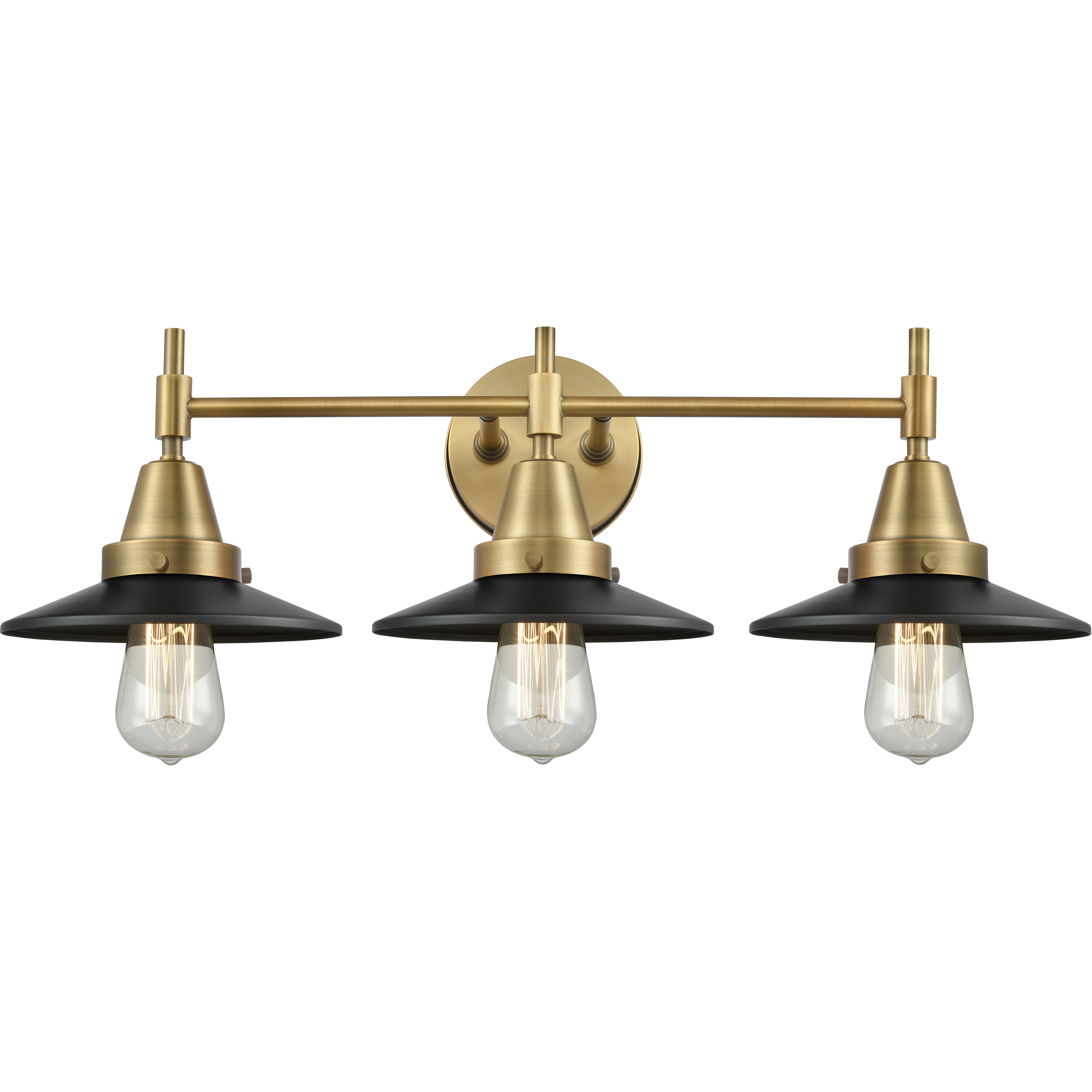 Caden LED 26 inch Brushed Brass Bath Vanity Light Wall Light