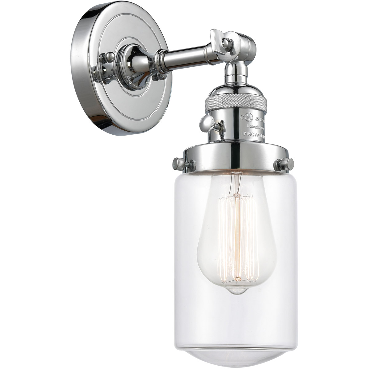 Franklin Restoration Dover LED 5 inch Polished Chrome Sconce Wall Light, Franklin Restoration