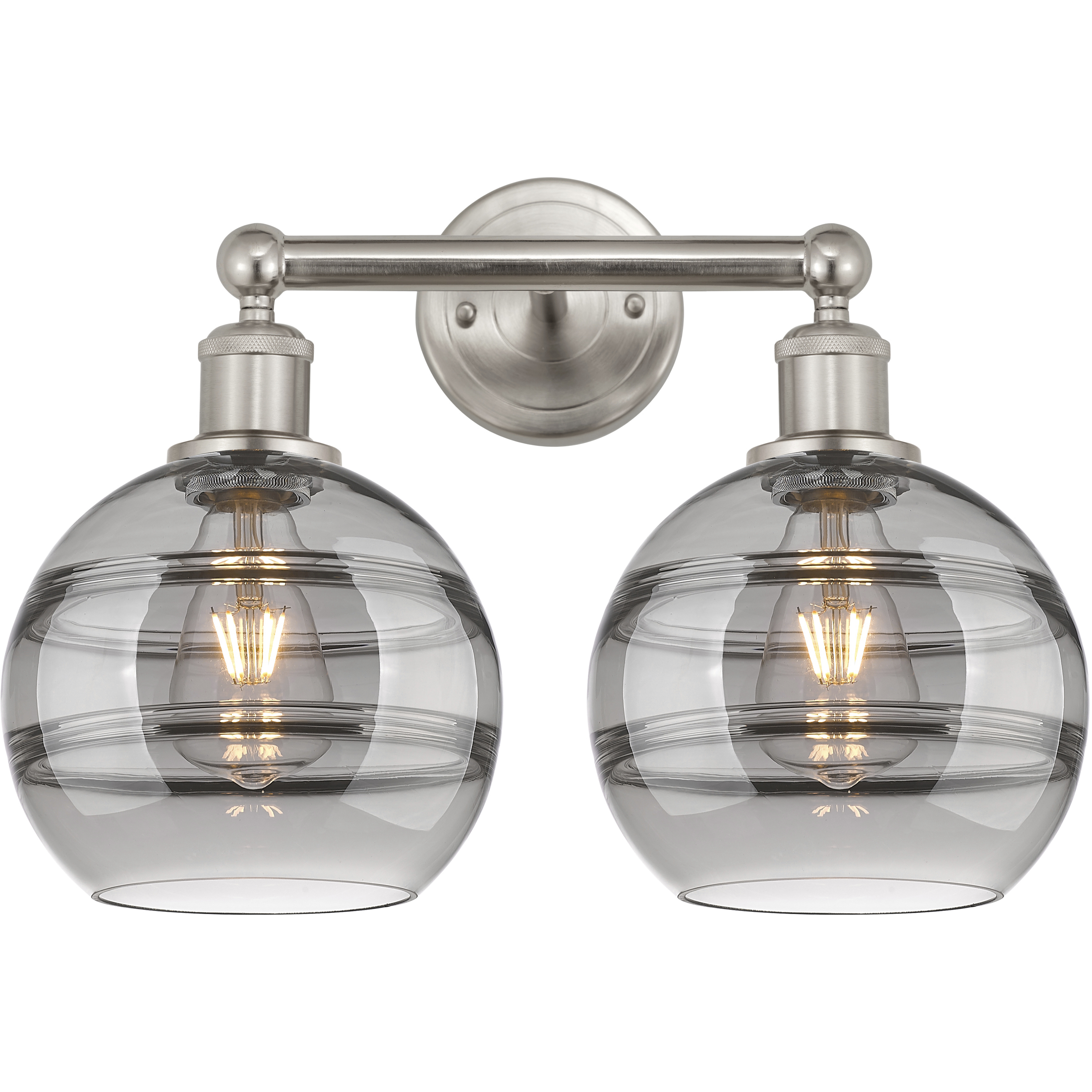 Edison Rochester 2 Light 17 inch Satin Nickel Bath Vanity Light Wall Light