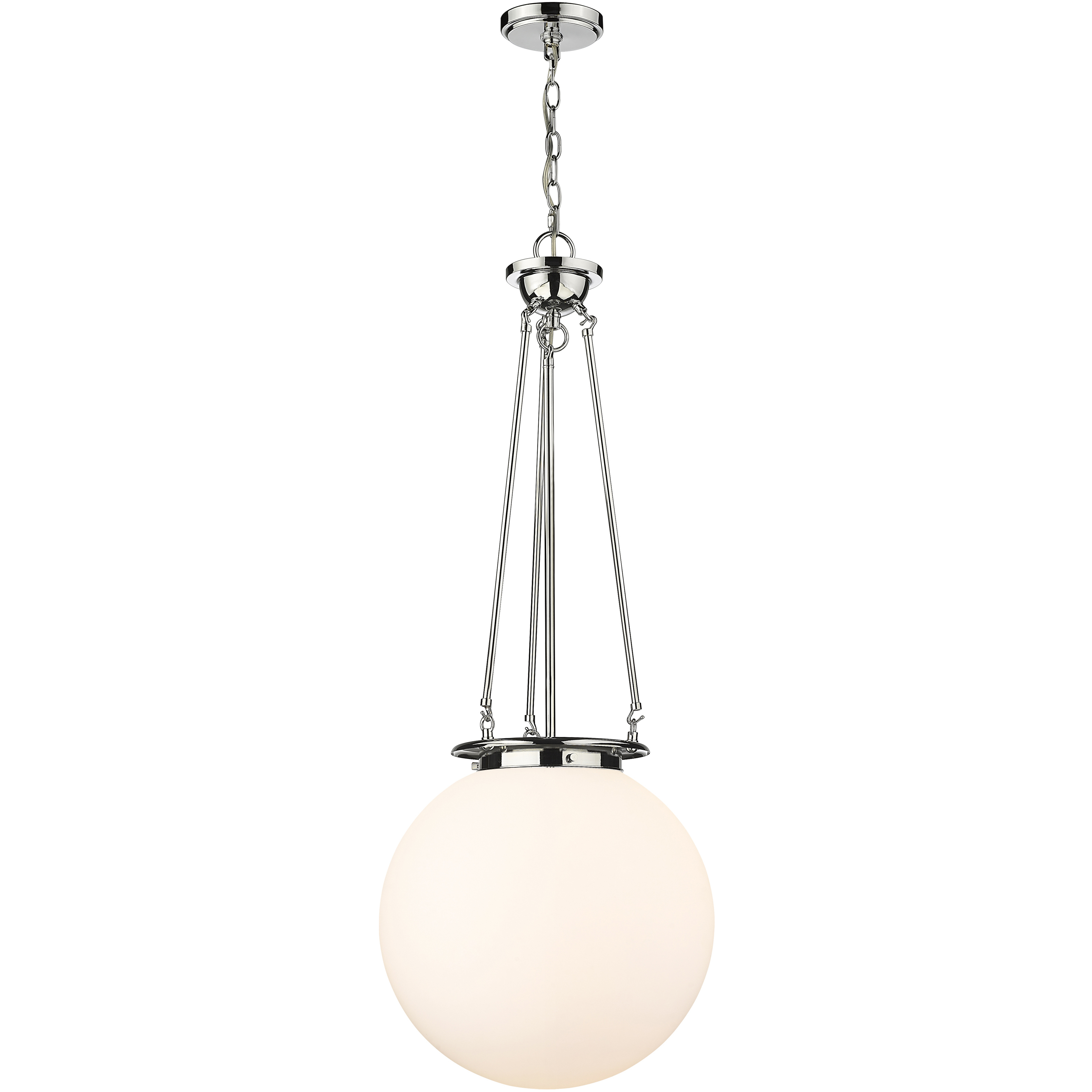 Beacon 1 Light 15.75 inch Polished Chrome Pendant Ceiling Light