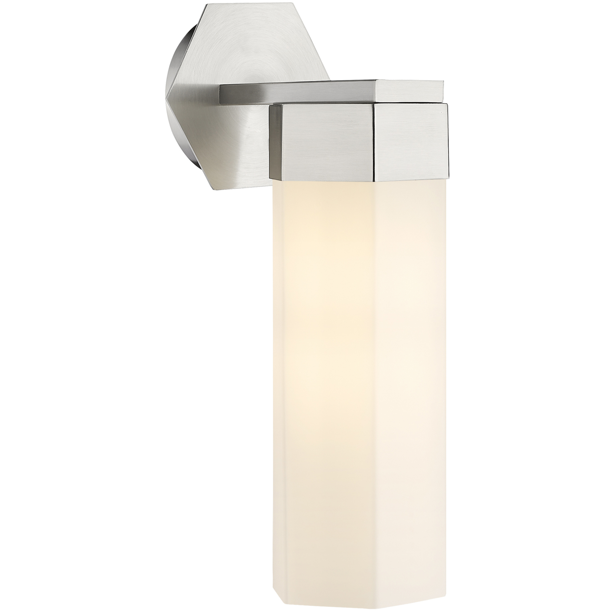 Claverack 1 Light 5 inch Satin Nickel Sconce Wall Light in Matte White Glass