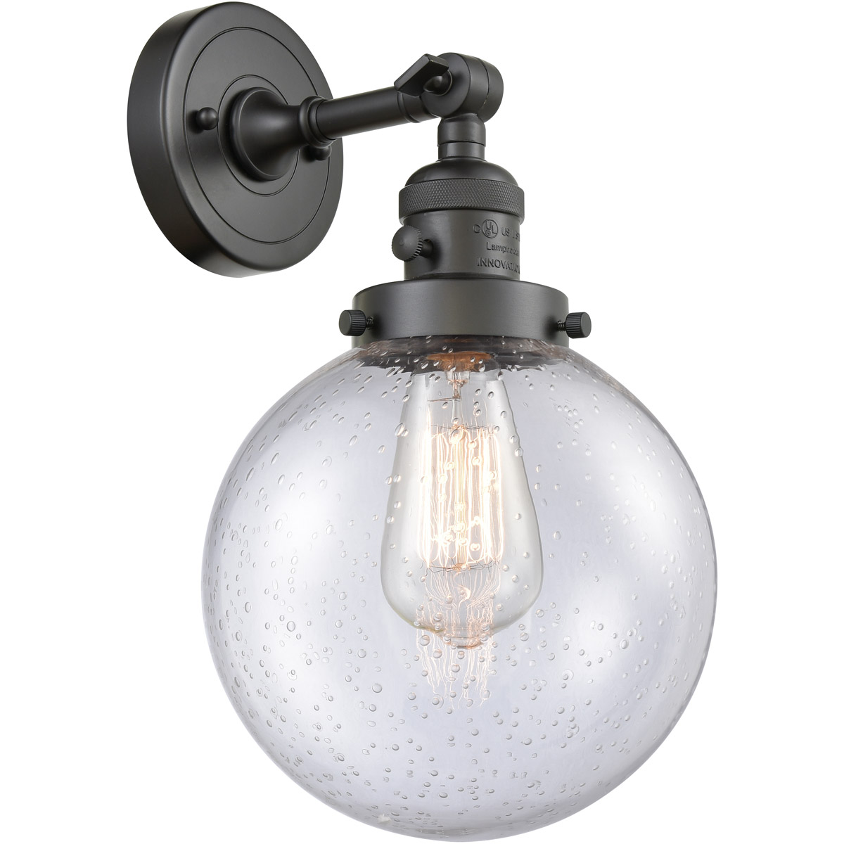 Franklin Restoration Large Beacon LED 8 inch Oil Rubbed Bronze Sconce Wall Light, Franklin Restoration