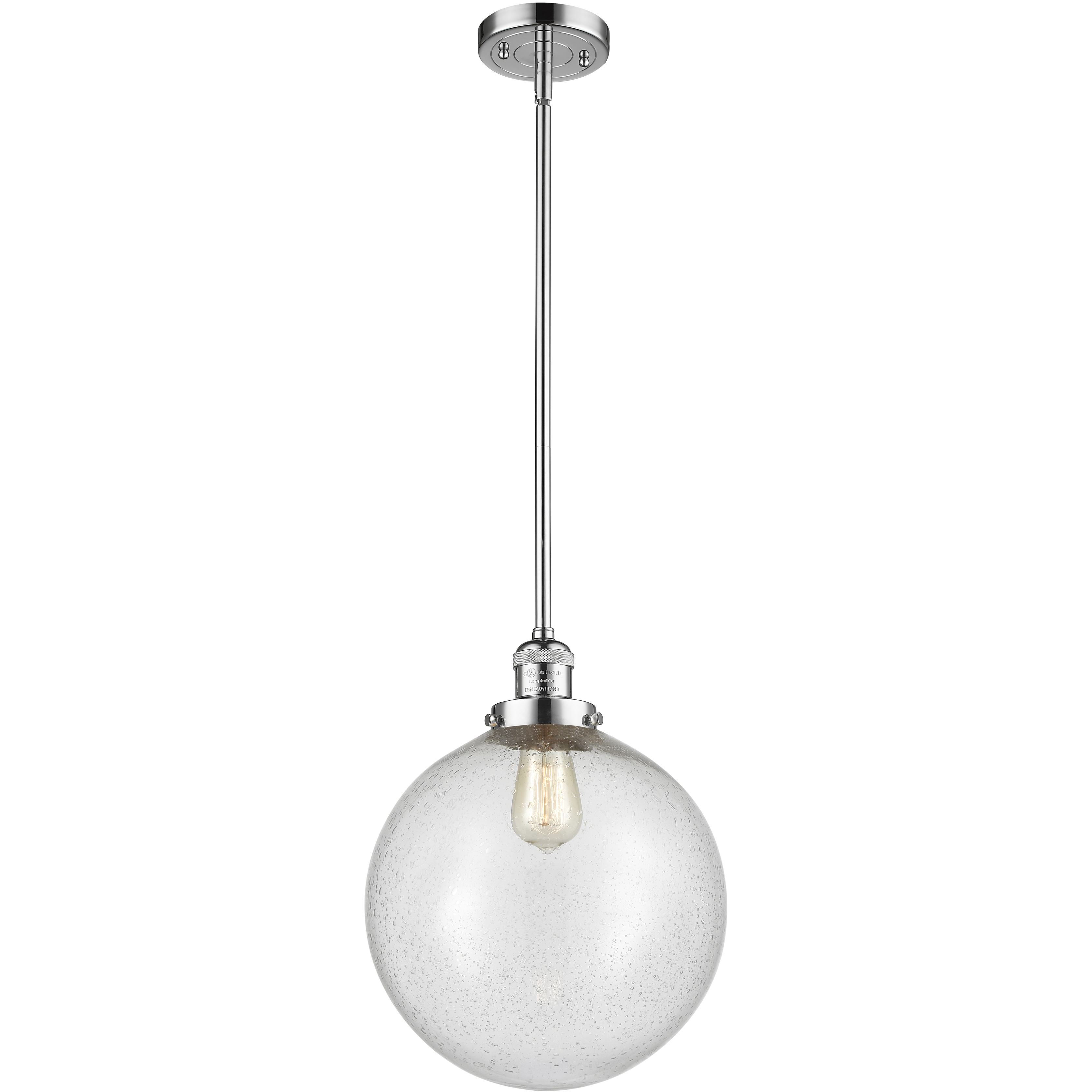 Franklin Restoration Beacon LED 12 inch Polished Chrome Mini Pendant Ceiling Light in Seedy, Franklin Restoration