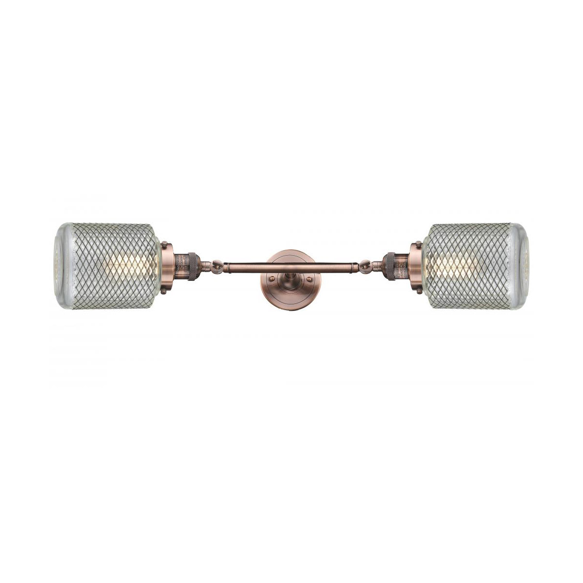 Franklin Restoration Stanton LED 6 inch Antique Copper Bath Vanity Light Wall Light, Franklin Restoration