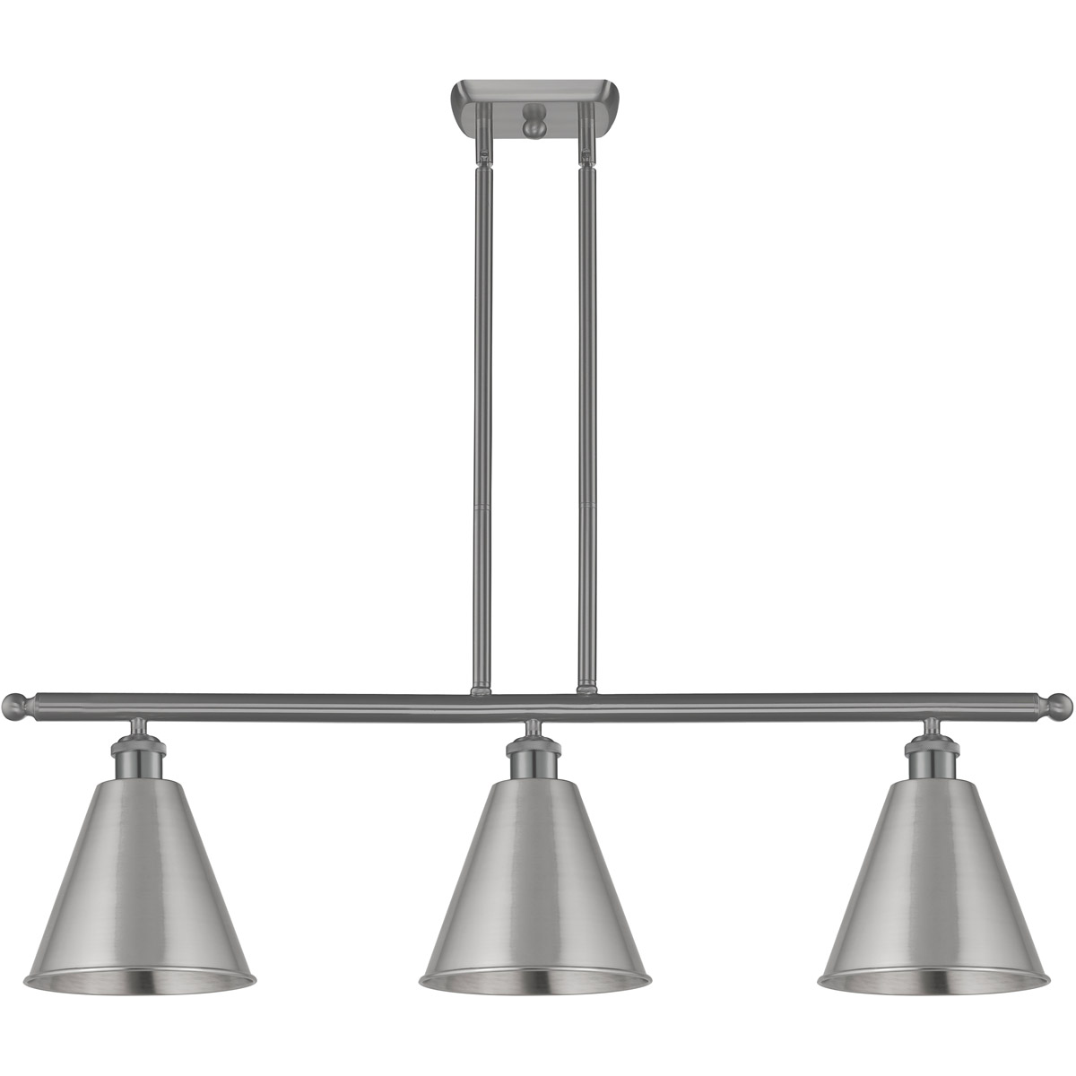 Ballston Cone LED 36 inch Brushed Satin Nickel Island Light Ceiling Light