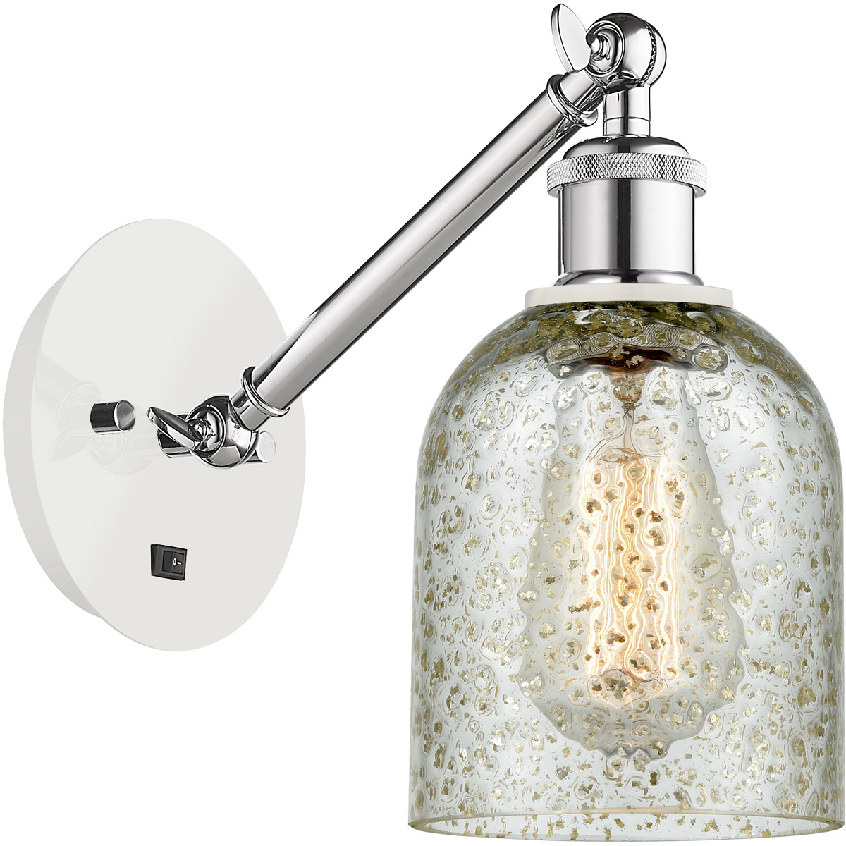 Ballston Caledonia LED 5 inch White and Polished Chrome Sconce Wall Light