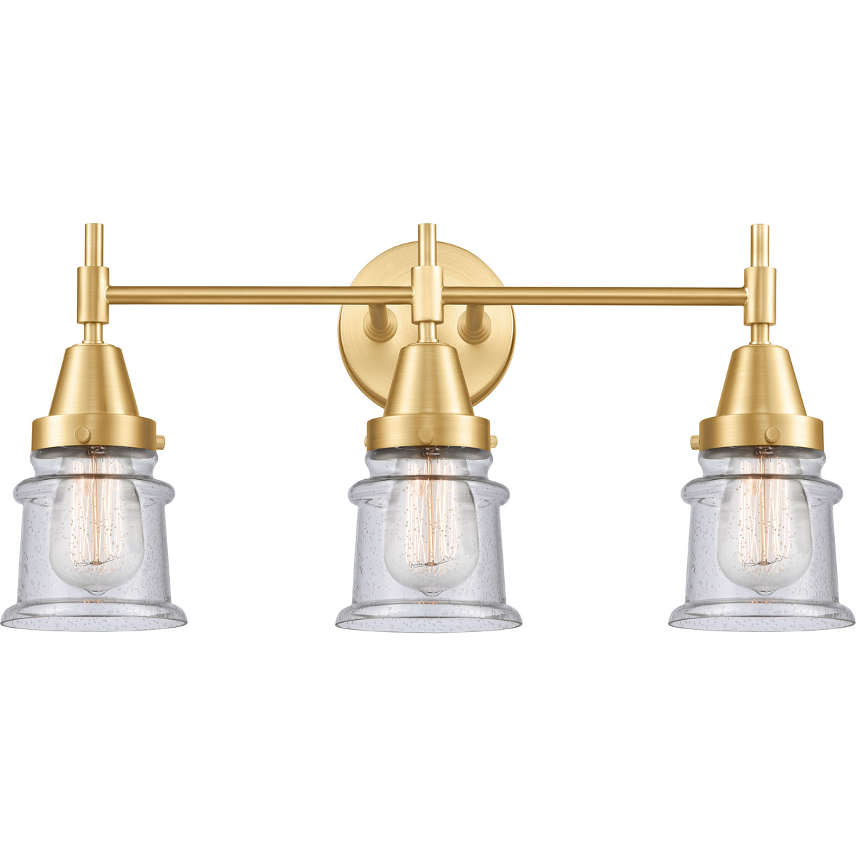 Caden 3 Light 23 inch Satin Gold Bath Vanity Light Wall Light