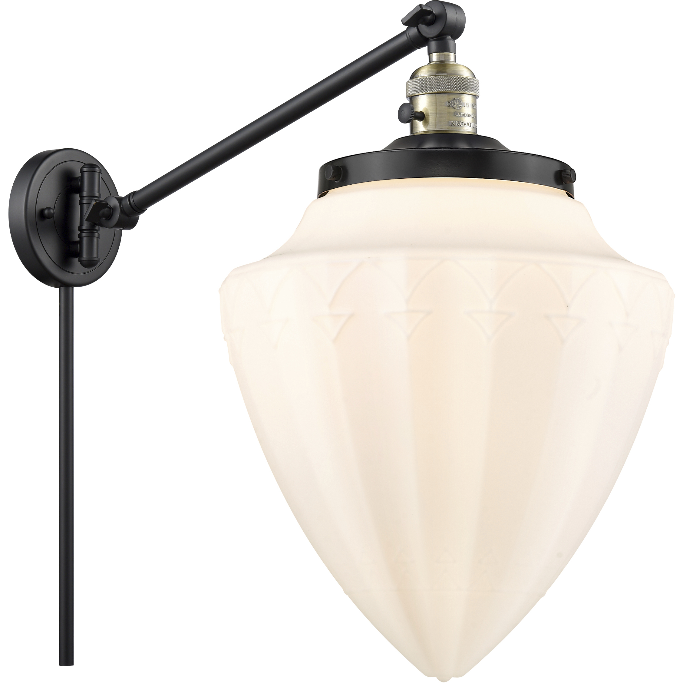 Franklin Restoration Bullet 22 inch 60.00 watt Oil Rubbed Bronze Swing Arm Wall Light