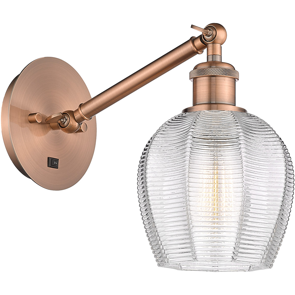Ballston Norfolk LED 6 inch Antique Copper Sconce Wall Light