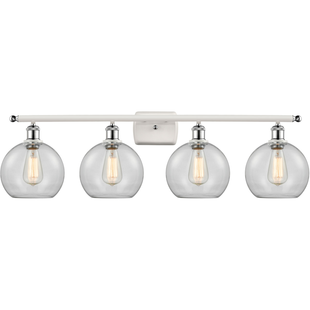 Ballston Athens LED 36 inch White and Polished Chrome Bath Vanity Light Wall Light, Ballston