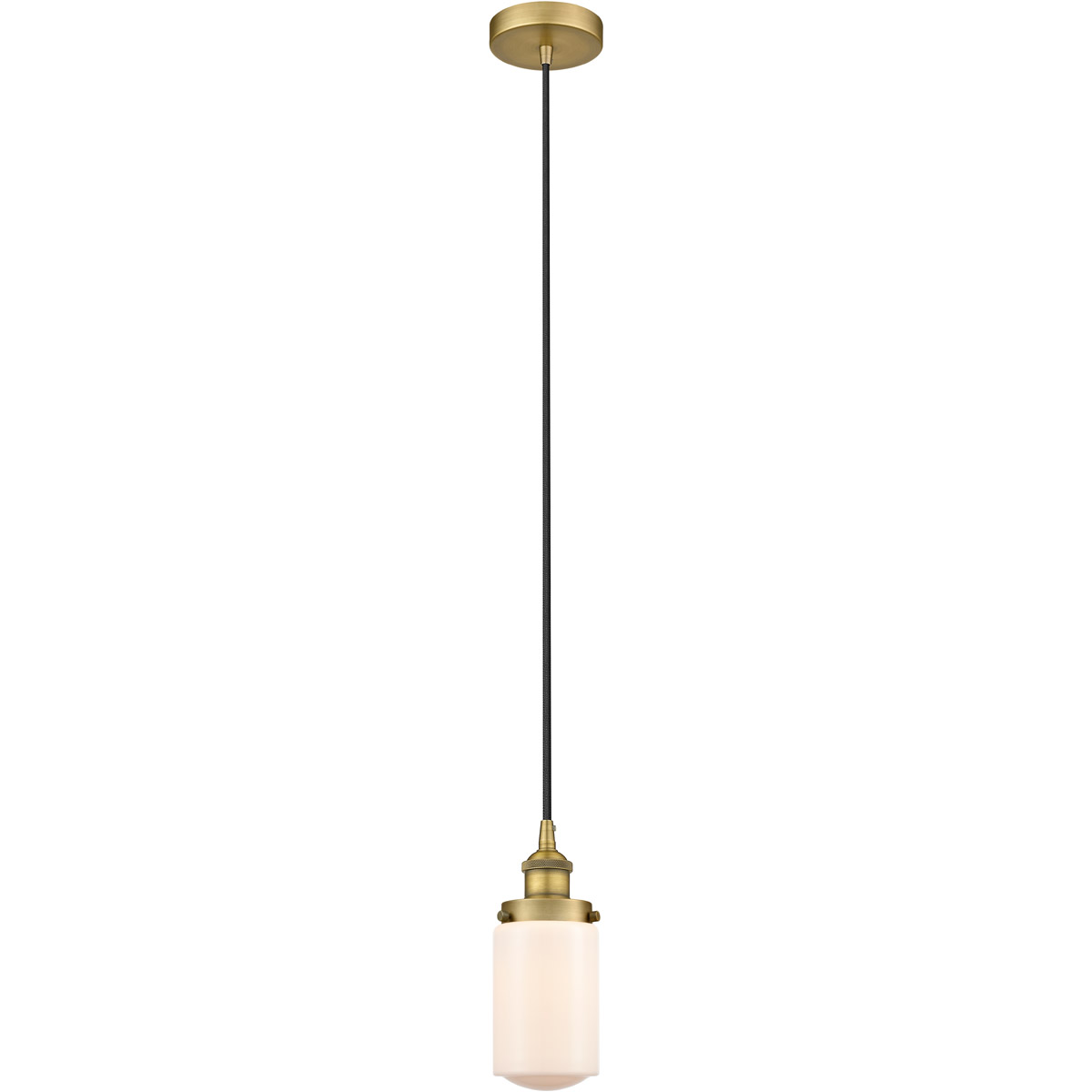 Edison Dover 1 Light 5 inch Brushed Brass Mini Pendant Ceiling Light