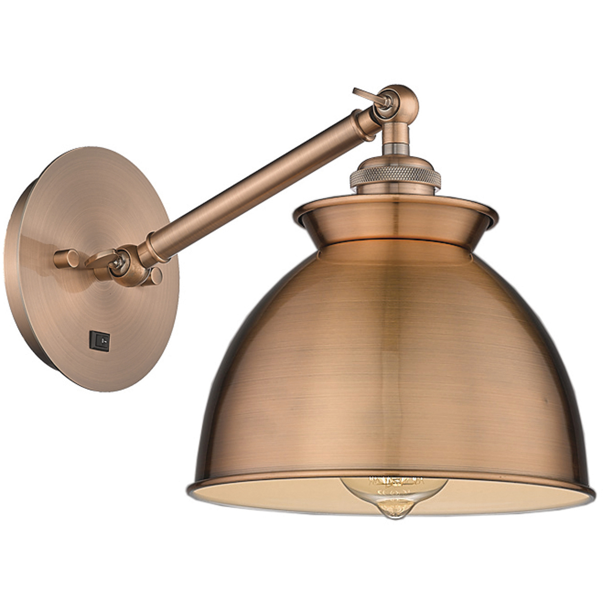 Adirondack 1 Light 8.13 inch Antique Copper Sconce Wall Light