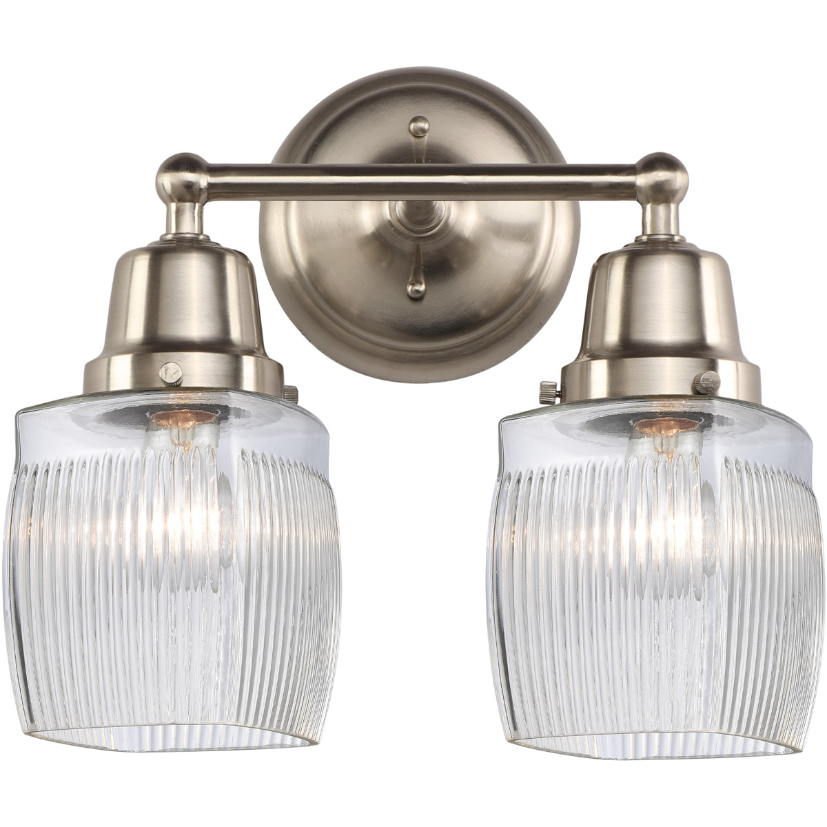 Aditi Colton 2 Light 13.5 inch Brushed Satin Nickel Bath Vanity Light Wall Light, Aditi
