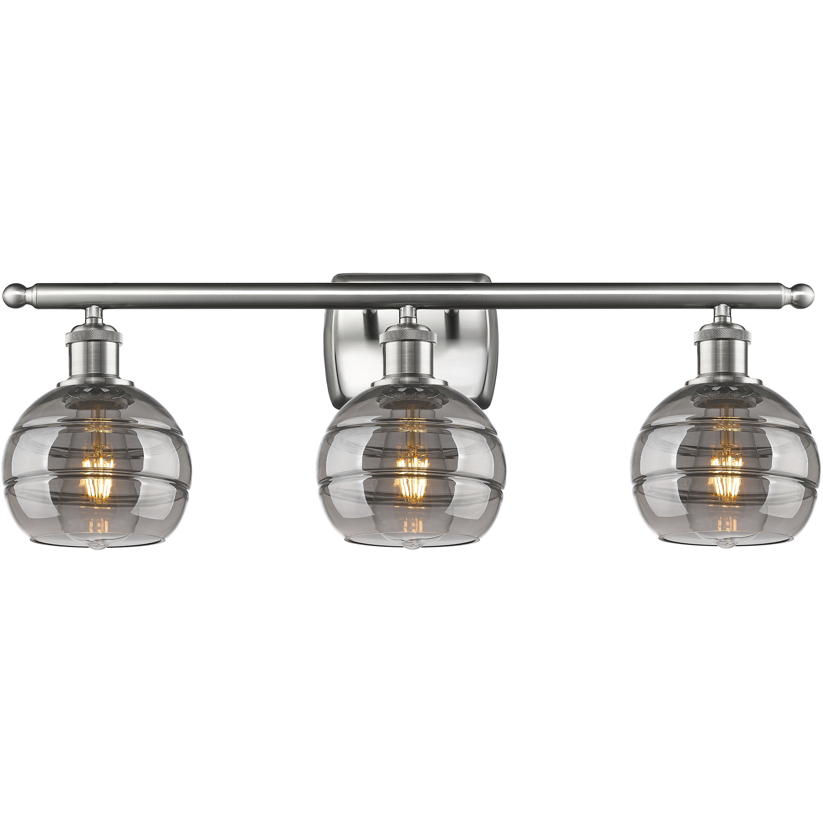 Ballston Rochester 3 Light 25.88 inch Brushed Satin Nickel Bath Vanity Light Wall Light