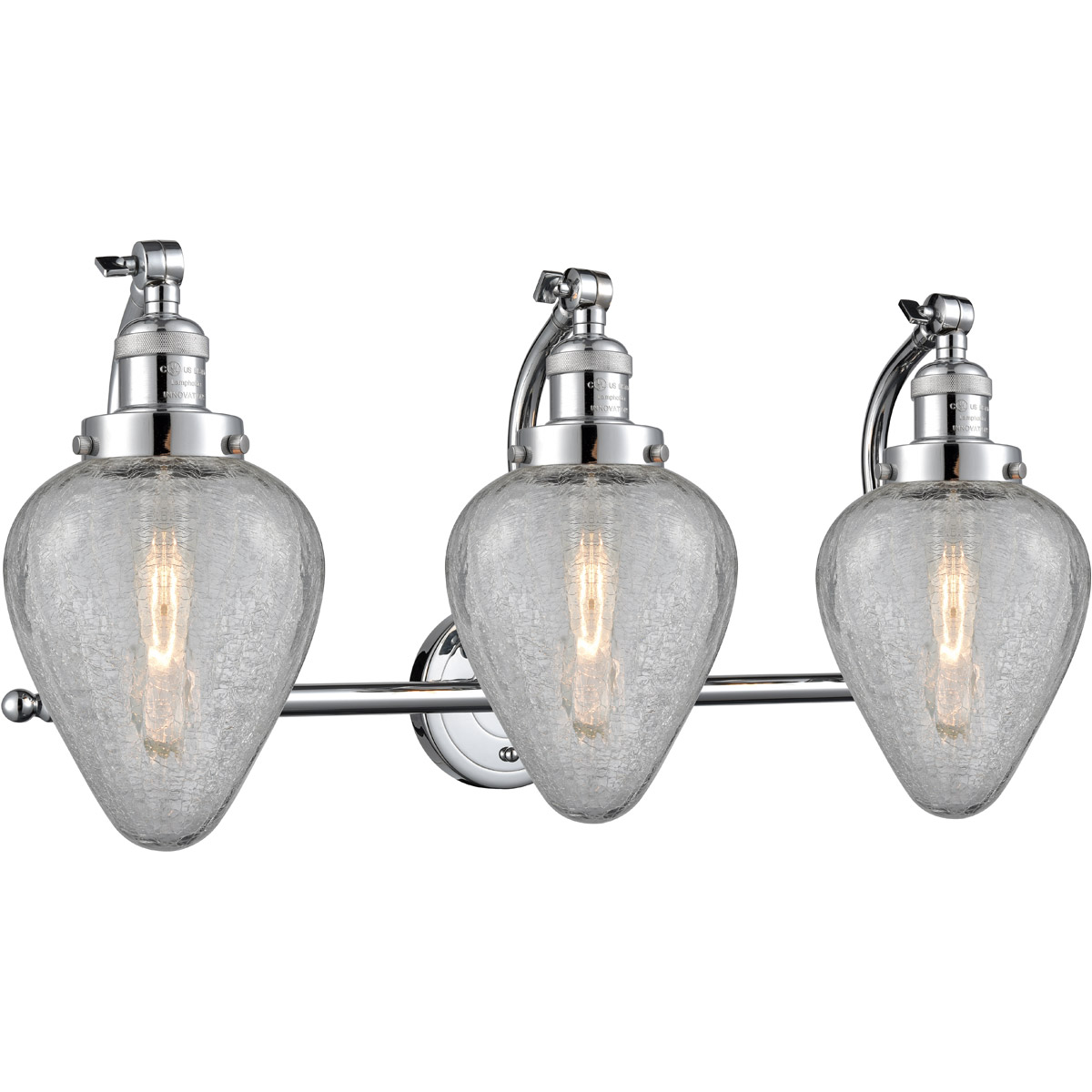 Franklin Restoration Geneseo 3 Light 28 inch Polished Chrome Bath Vanity Light Wall Light, Franklin Restoration