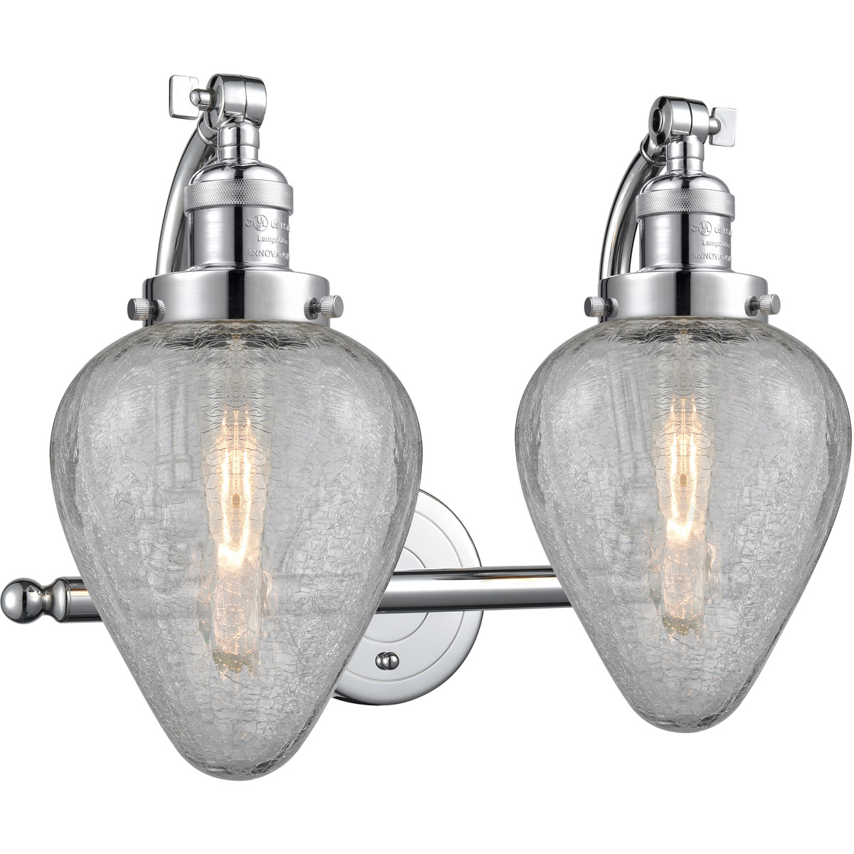 Franklin Restoration Geneseo 2 Light 18 inch Polished Chrome Bath Vanity Light Wall Light, Franklin Restoration