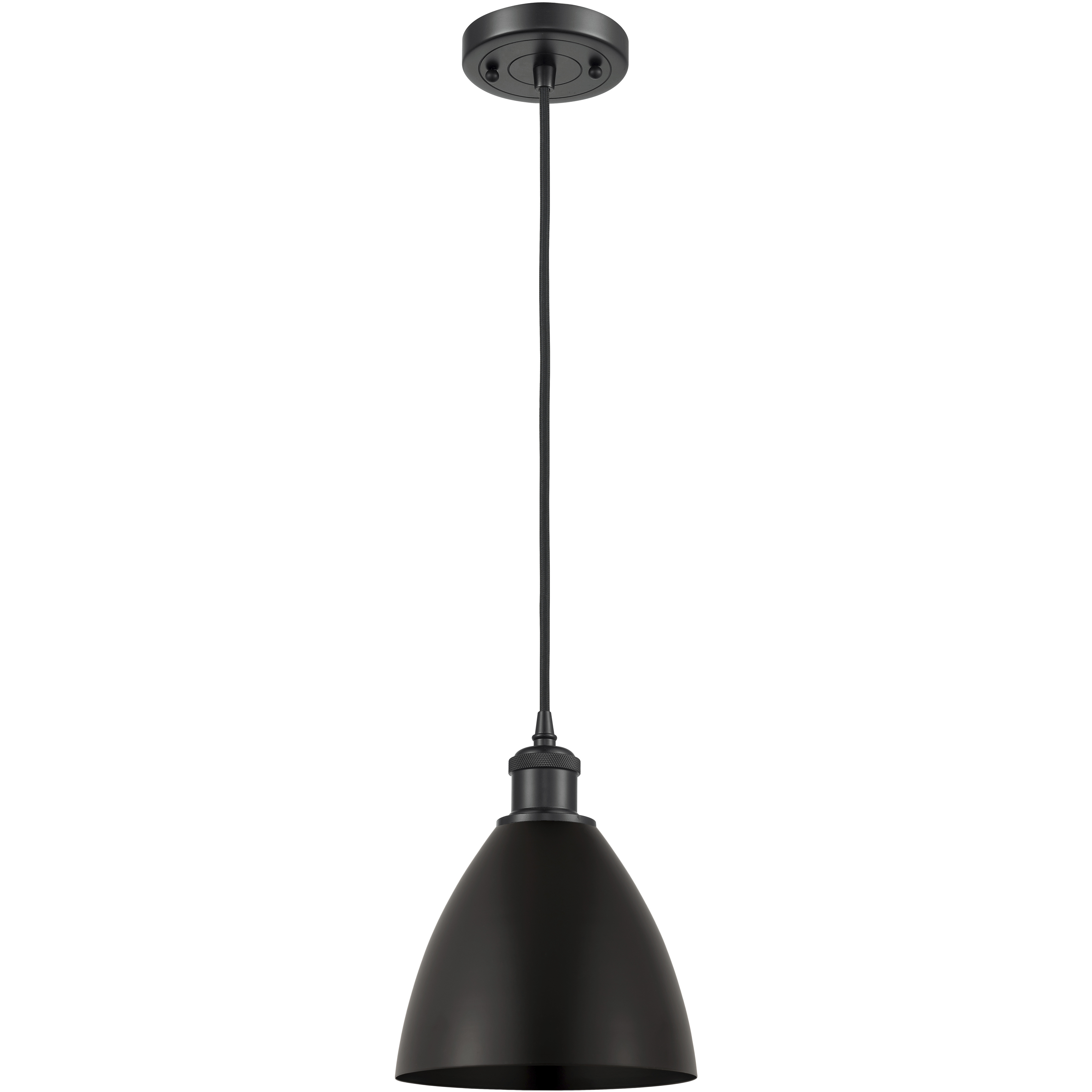 Ballston Dome LED 7.5 inch Matte Black Mini Pendant Ceiling Light