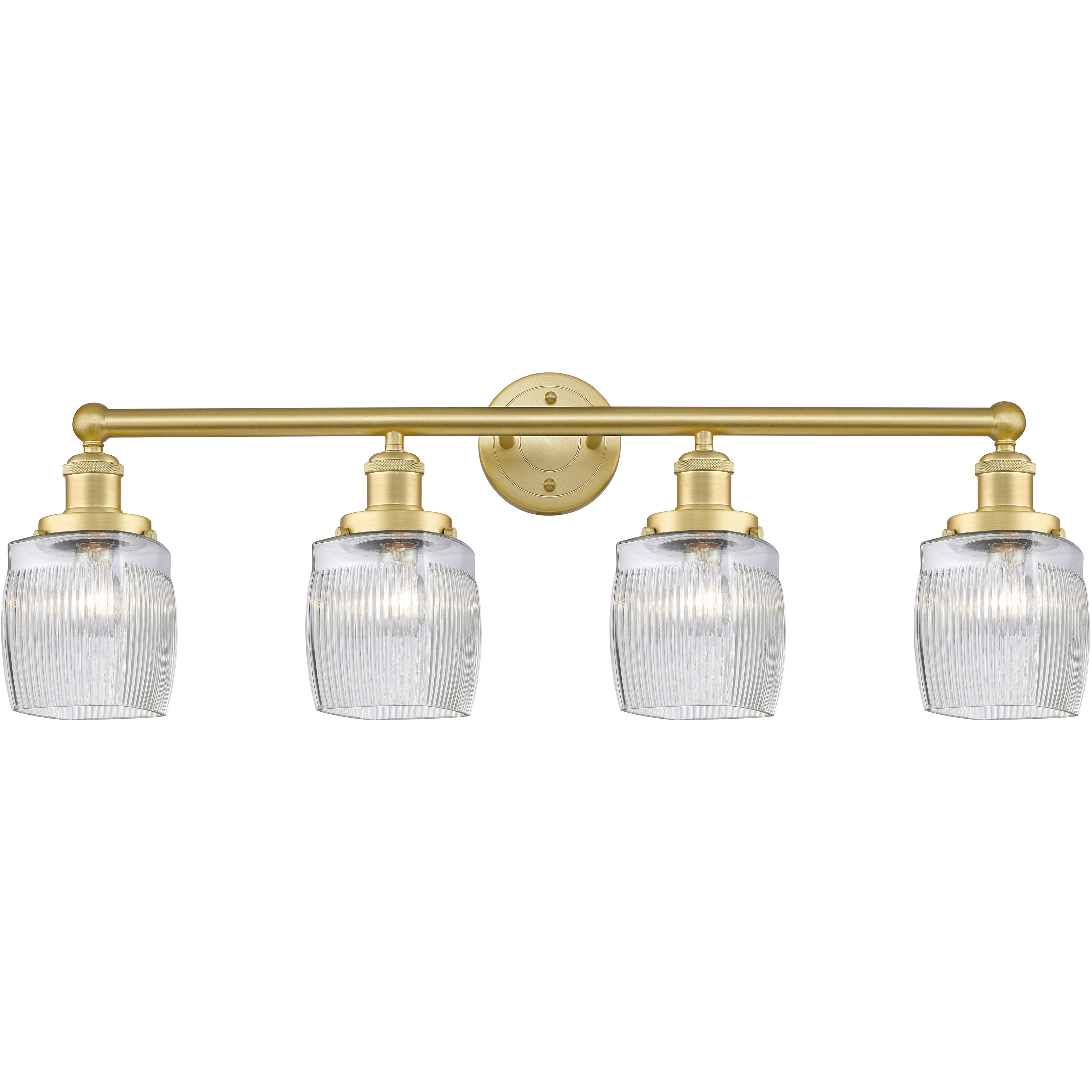 Colton 4 Light 33 inch Satin Gold Bath Vanity Light Wall Light