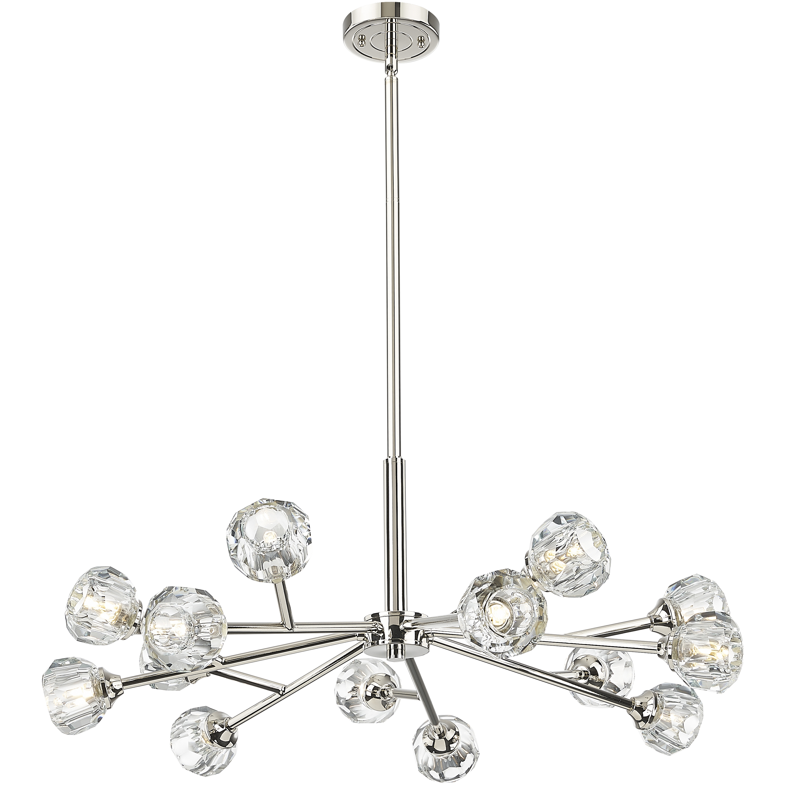Aurora 14 Light 28.25 inch Polished Nickel Chandelier Ceiling Light