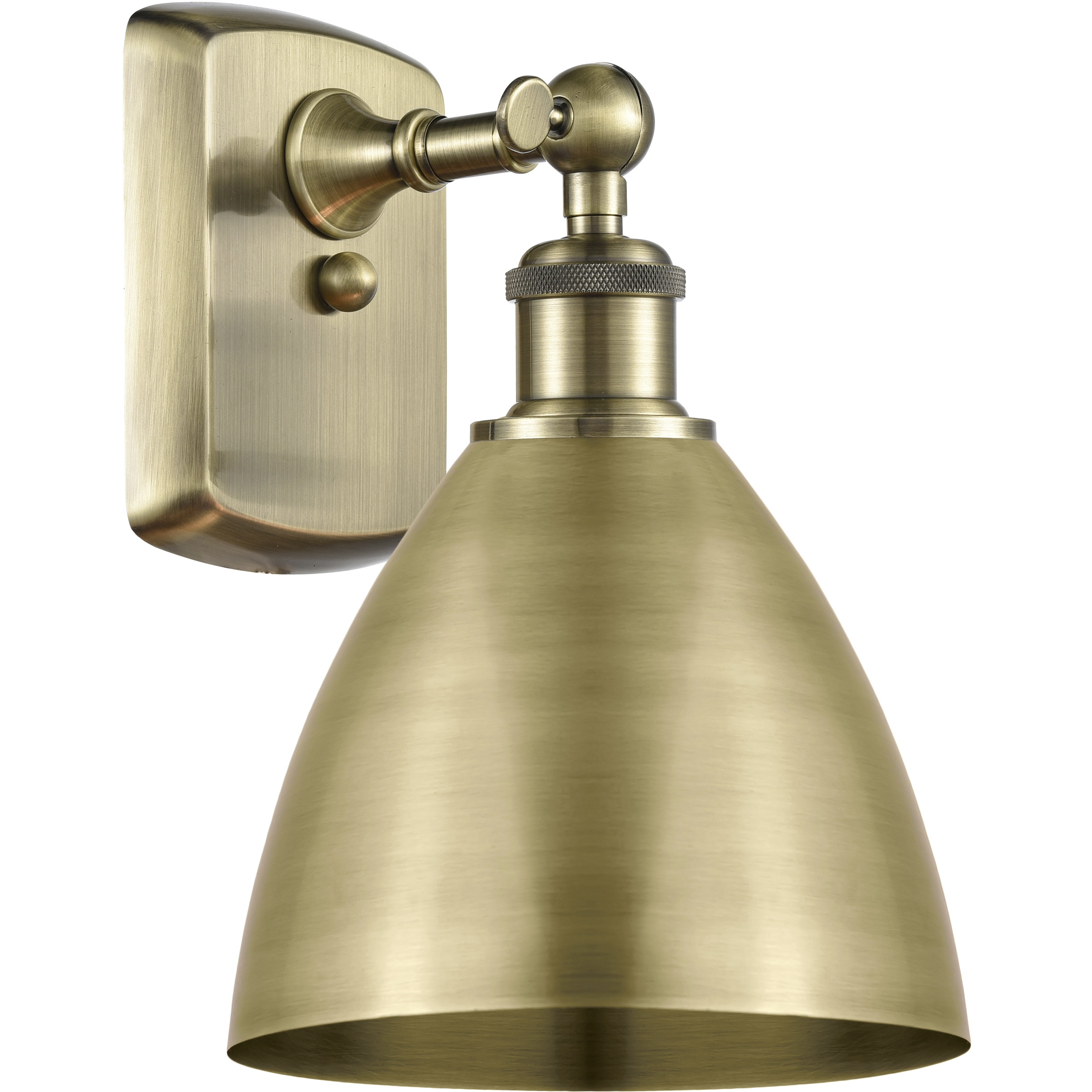 Ballston Dome 1 Light 8 inch Antique Brass Sconce Wall Light