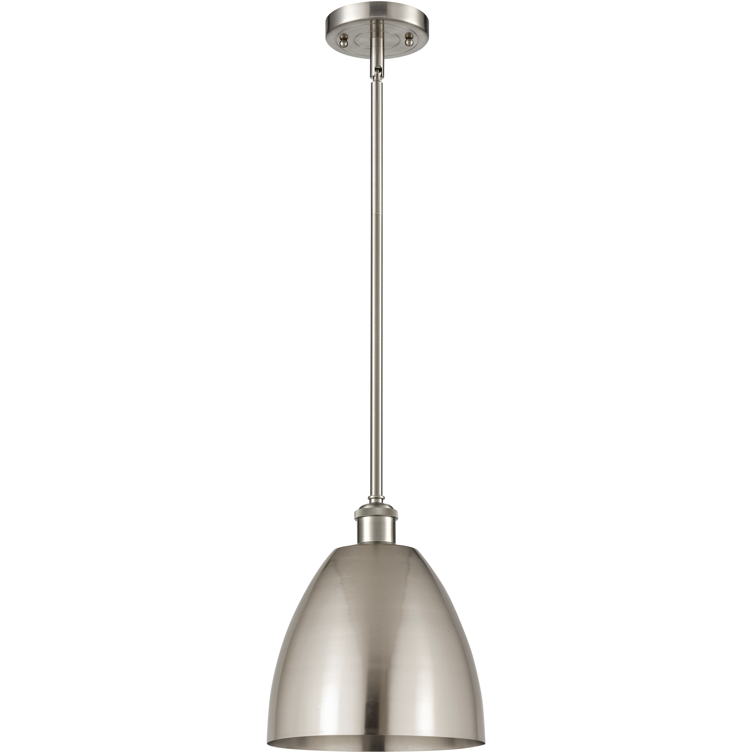 Ballston Dome LED 9 inch Brushed Satin Nickel Pendant Ceiling Light
