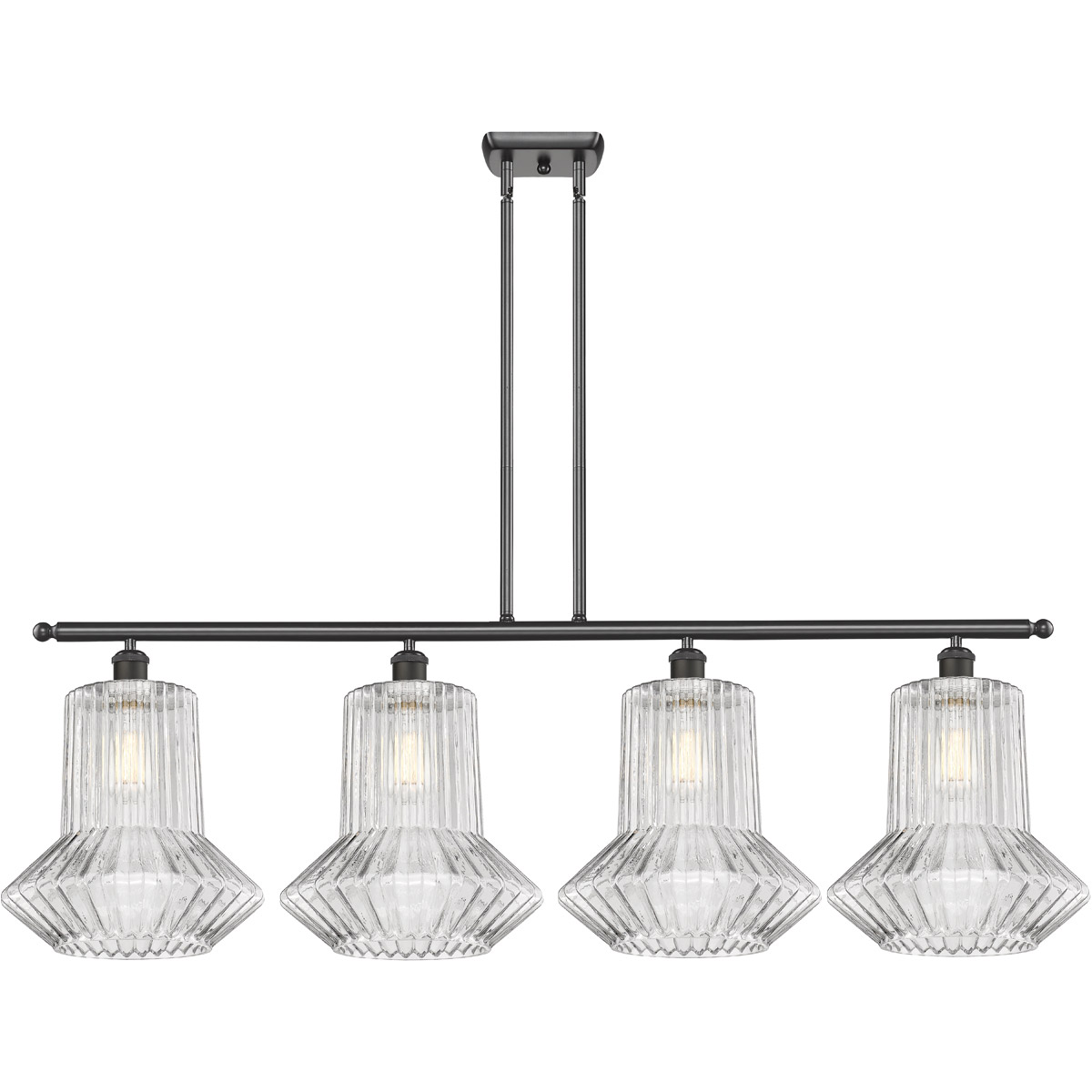 Ballston Springwater 4 Light 48 inch Oil Rubbed Bronze Island Light Ceiling Light, Ballston