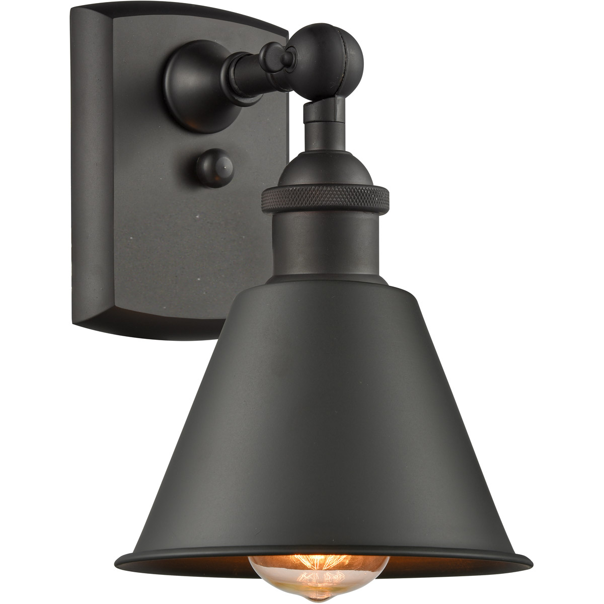 Ballston Smithfield 1 Light 7 inch Oil Rubbed Bronze Sconce Wall Light, Ballston