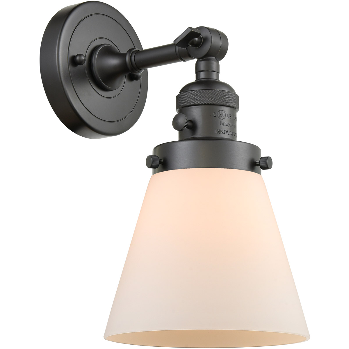 Franklin Restoration Small Cone LED 6.25 inch Oil Rubbed Bronze Sconce Wall Light, Franklin Restoration