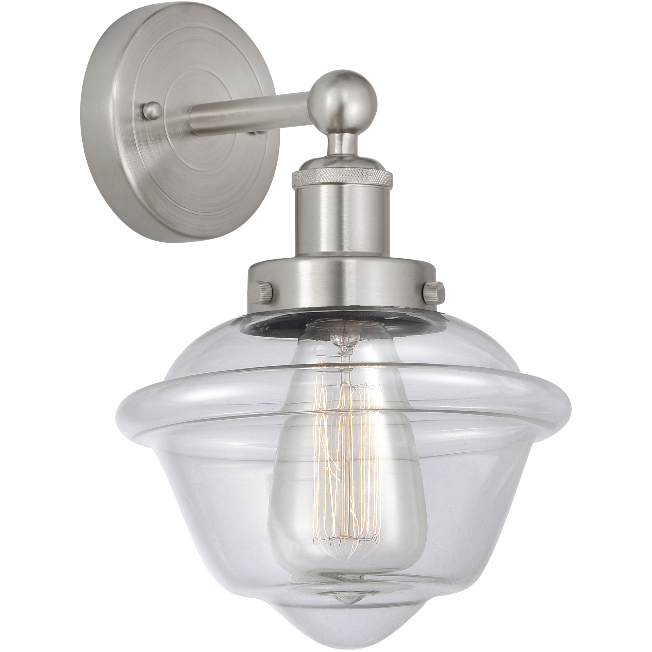 Oxford 1 Light 6.5 inch Brushed Satin Nickel Sconce Wall Light