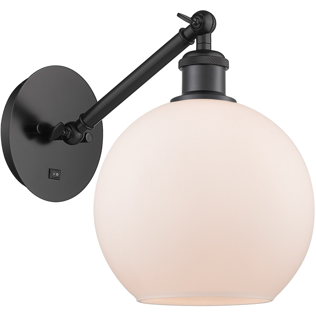 Ballston Athens 1 Light 8 inch Matte Black Sconce Wall Light