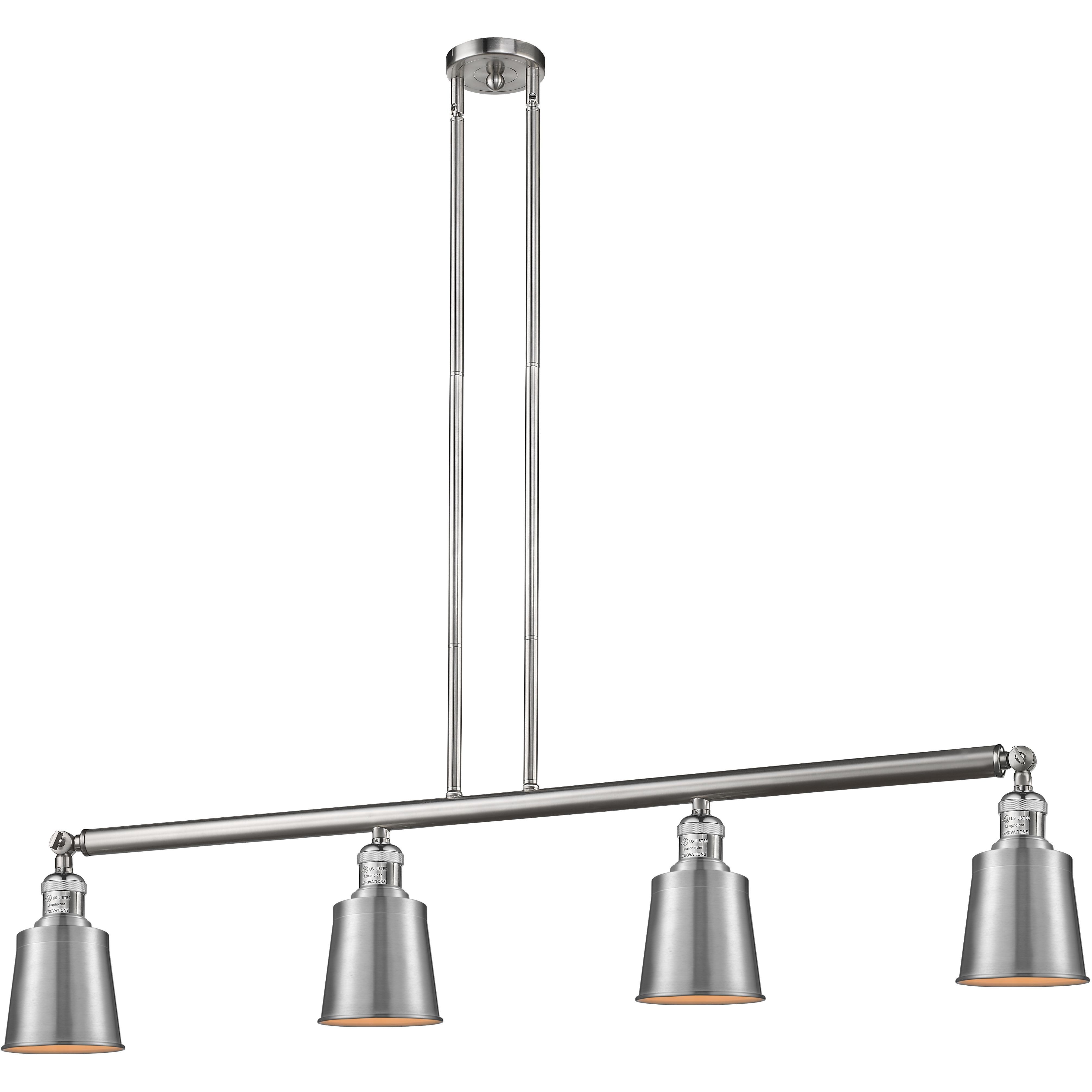 Franklin Restoration Addison LED 49.88 inch Brushed Satin Nickel Island Light Ceiling Light, Franklin Restoration