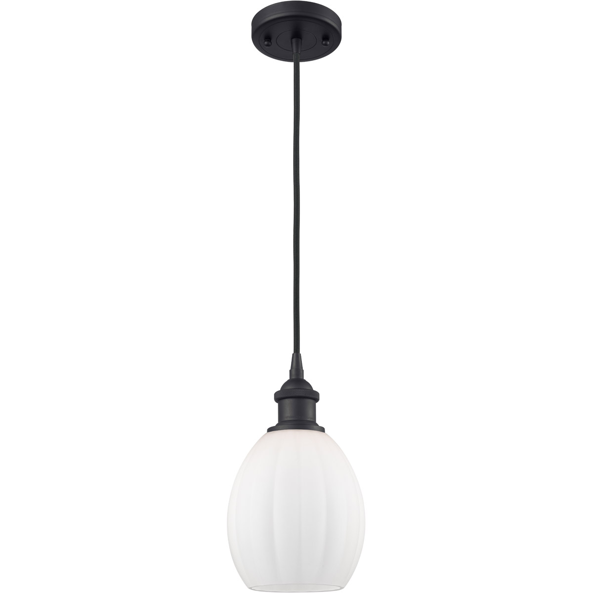Ballston Eaton 1 Light 6 inch Matte Black Mini Pendant Ceiling Light, Ballston