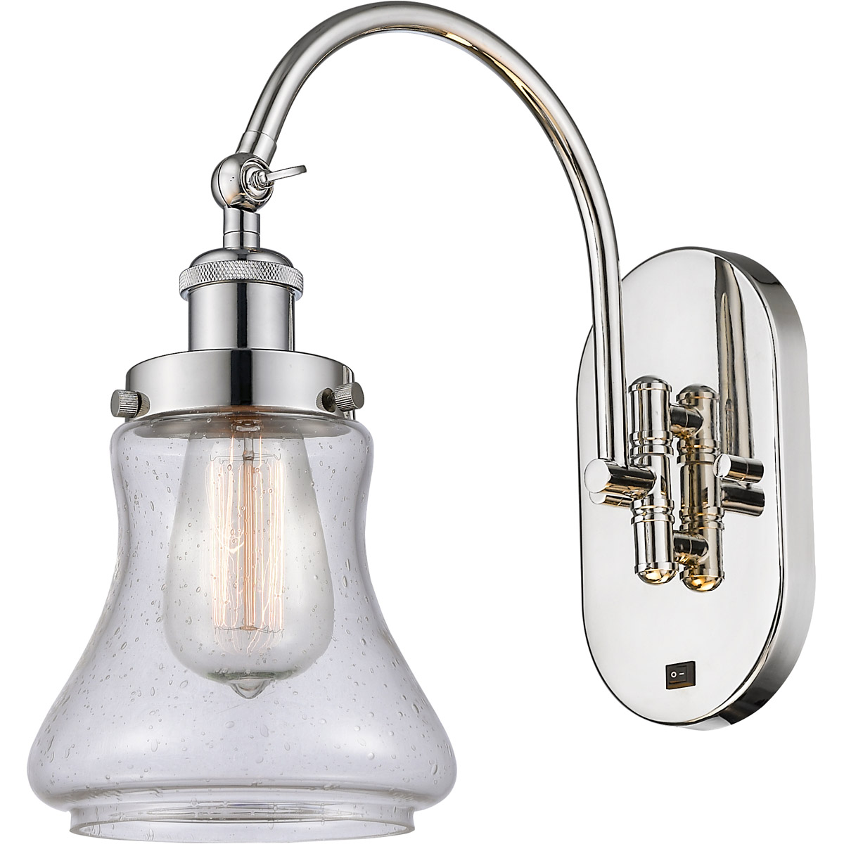 Franklin Restoration Bellmont 1 Light 7 inch Polished Nickel Sconce Wall Light