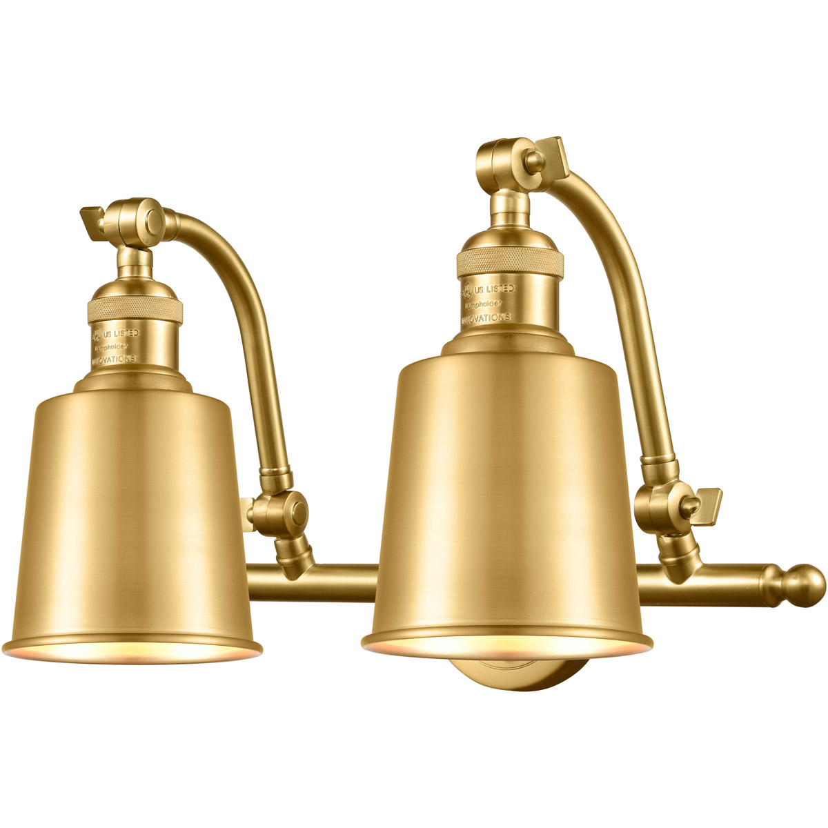 Franklin Restoration Addison LED 18 inch Satin Gold Bath Vanity Light Wall Light, Franklin Restoration