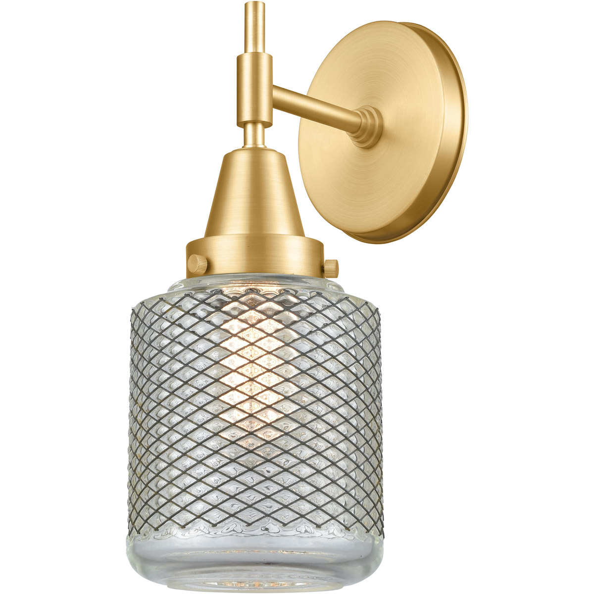 Caden 1 Light 6 inch Satin Gold Sconce Wall Light