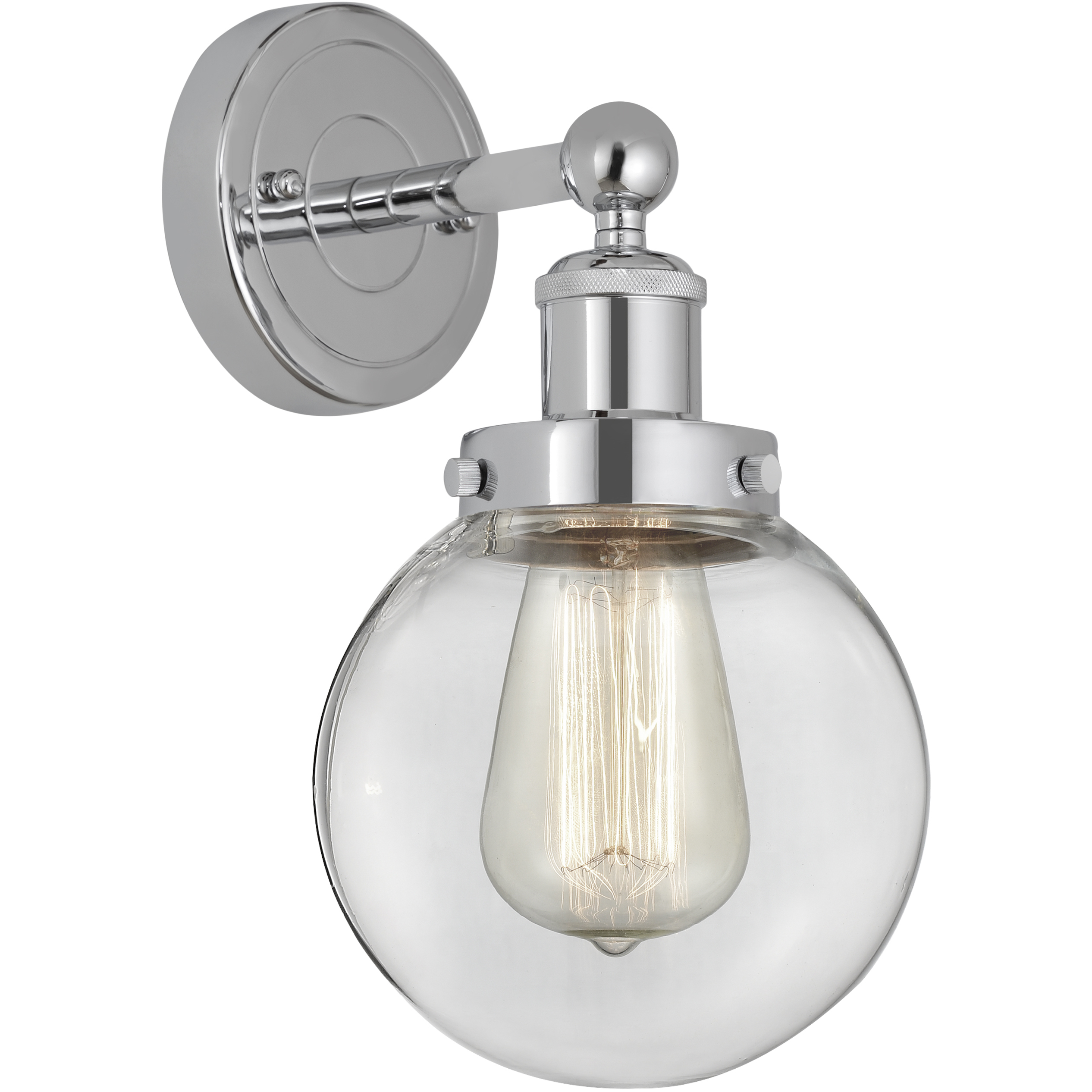 Beacon 1 Light 6.5 inch Polished Chrome Sconce Wall Light