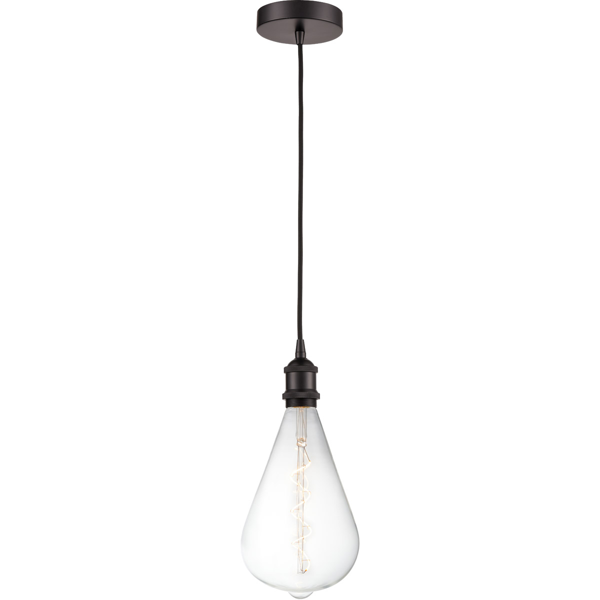 Ballston Edison LED 6.5 inch Oil Rubbed Bronze Mini Pendant Ceiling Light, Ballston