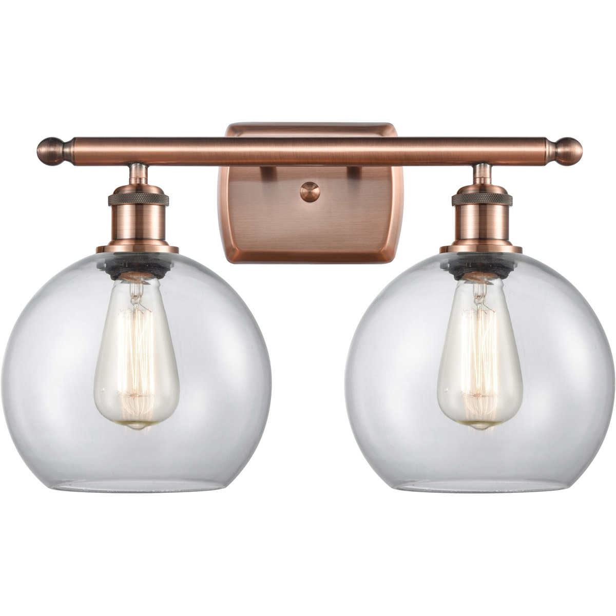 Ballston Athens LED 16 inch Antique Copper Bath Vanity Light Wall Light, Ballston