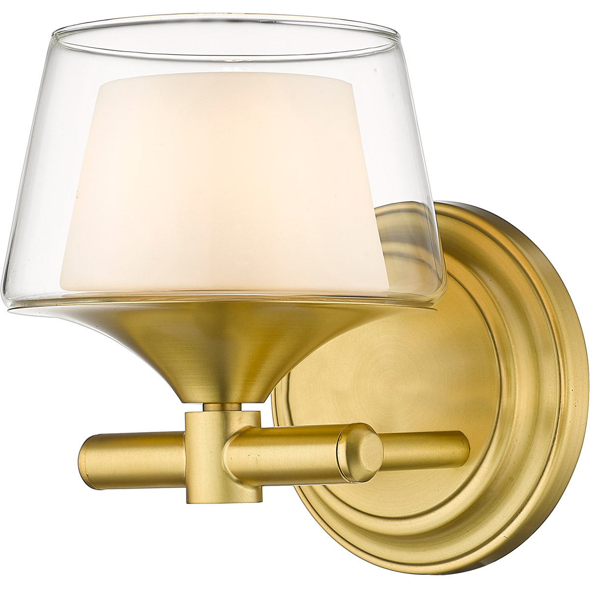 Laguna 1 Light 5.75 inch Satin Gold Bath Vanity Light Wall Light in Incandescent