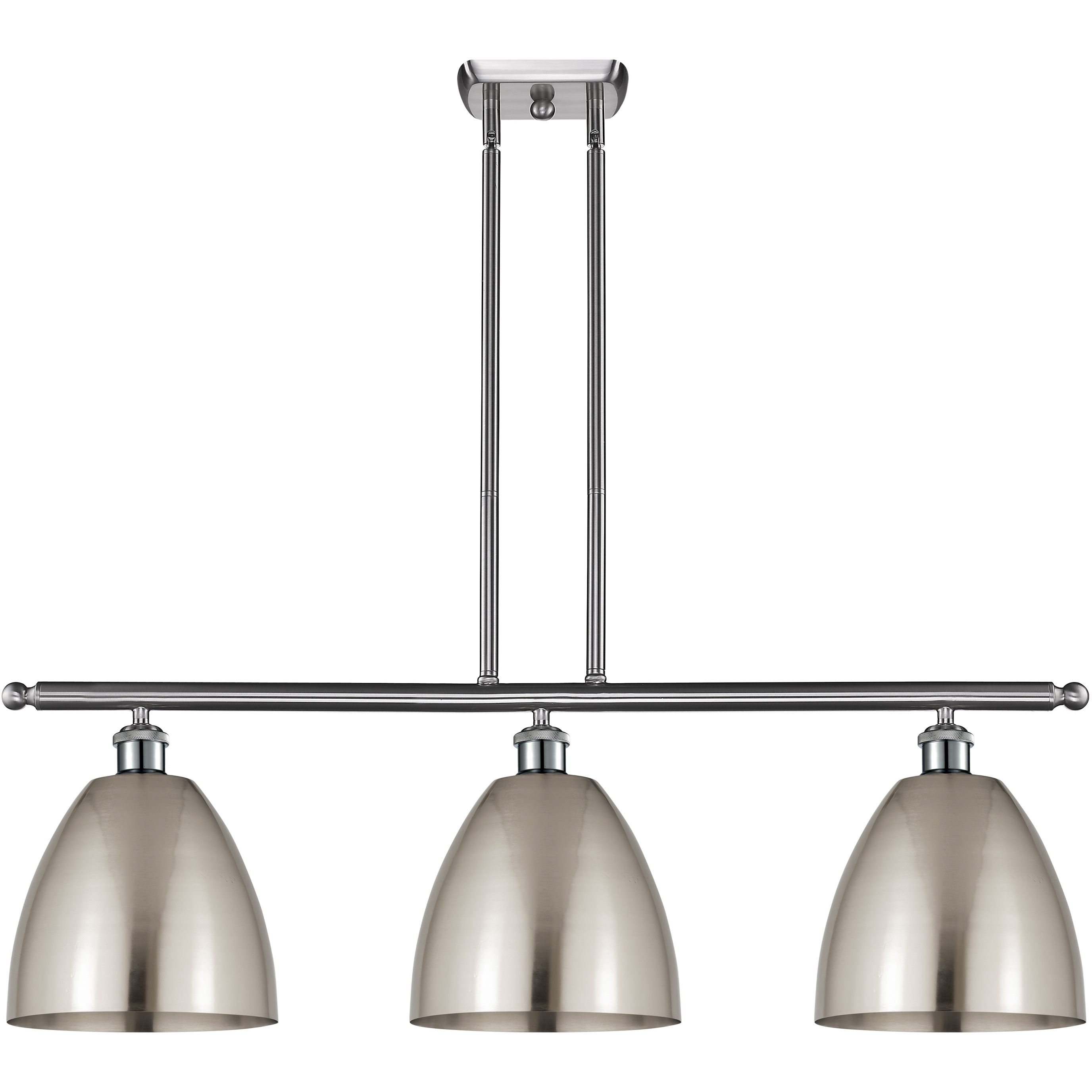 Ballston Dome LED 36 inch Brushed Satin Nickel Island Light Ceiling Light